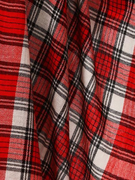 Pashtush Shawl Store Stole Pashtush Mens Cashmere handfeel Wool Blended Tartan Muffler Soft and warm