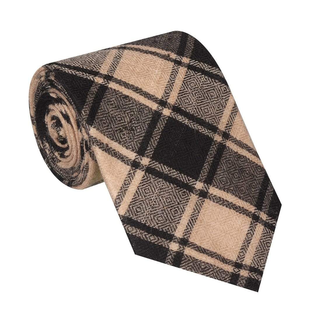 Pashtush Shawl Store Tie Pashtush Mens Woven Jacquard Necktie, Tie for men, Classic Colours, Free Size, Black
