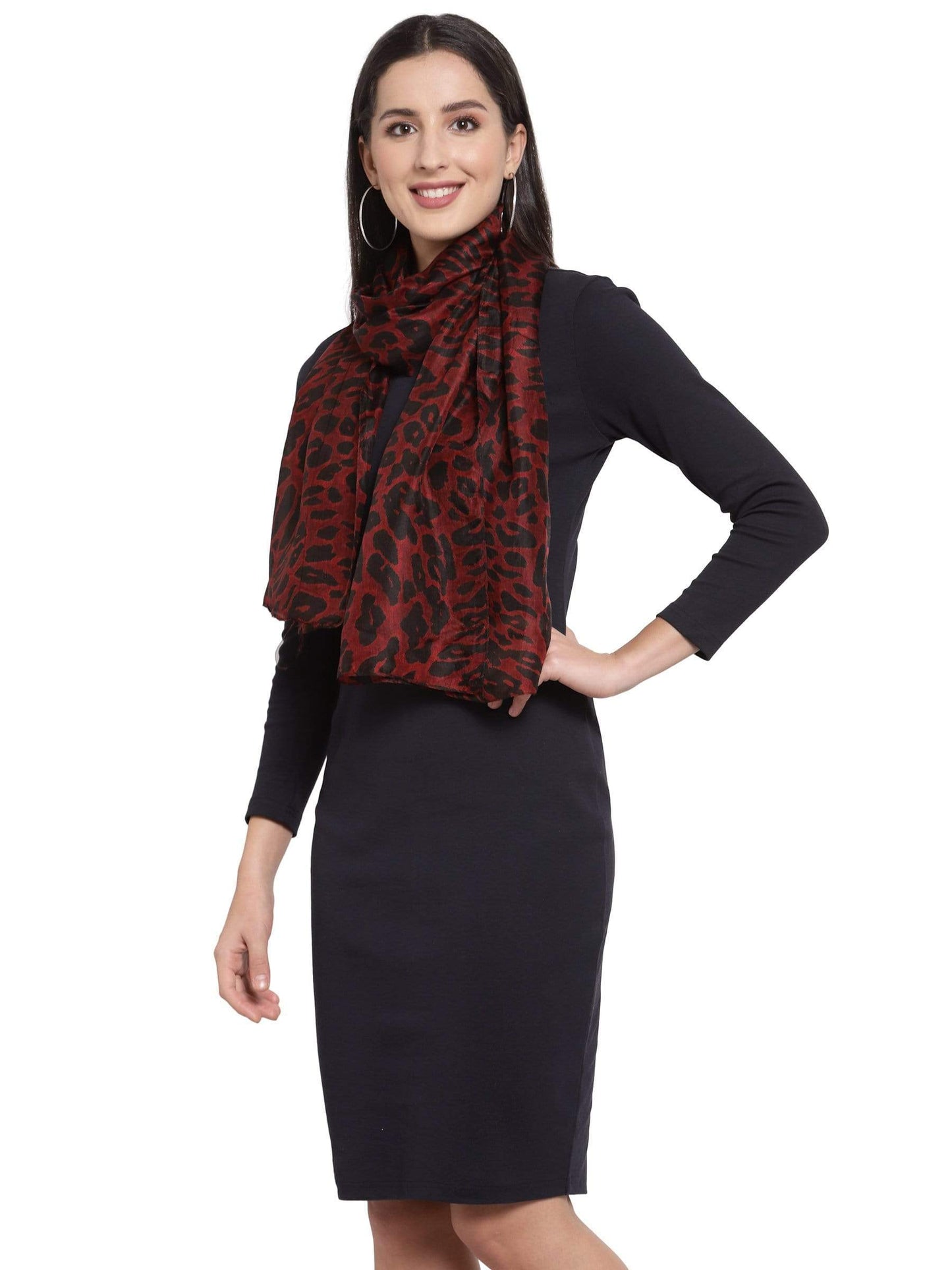 Pashtush India Scarf Pashtush Women's 100% Pure Silk, Printed Scarf