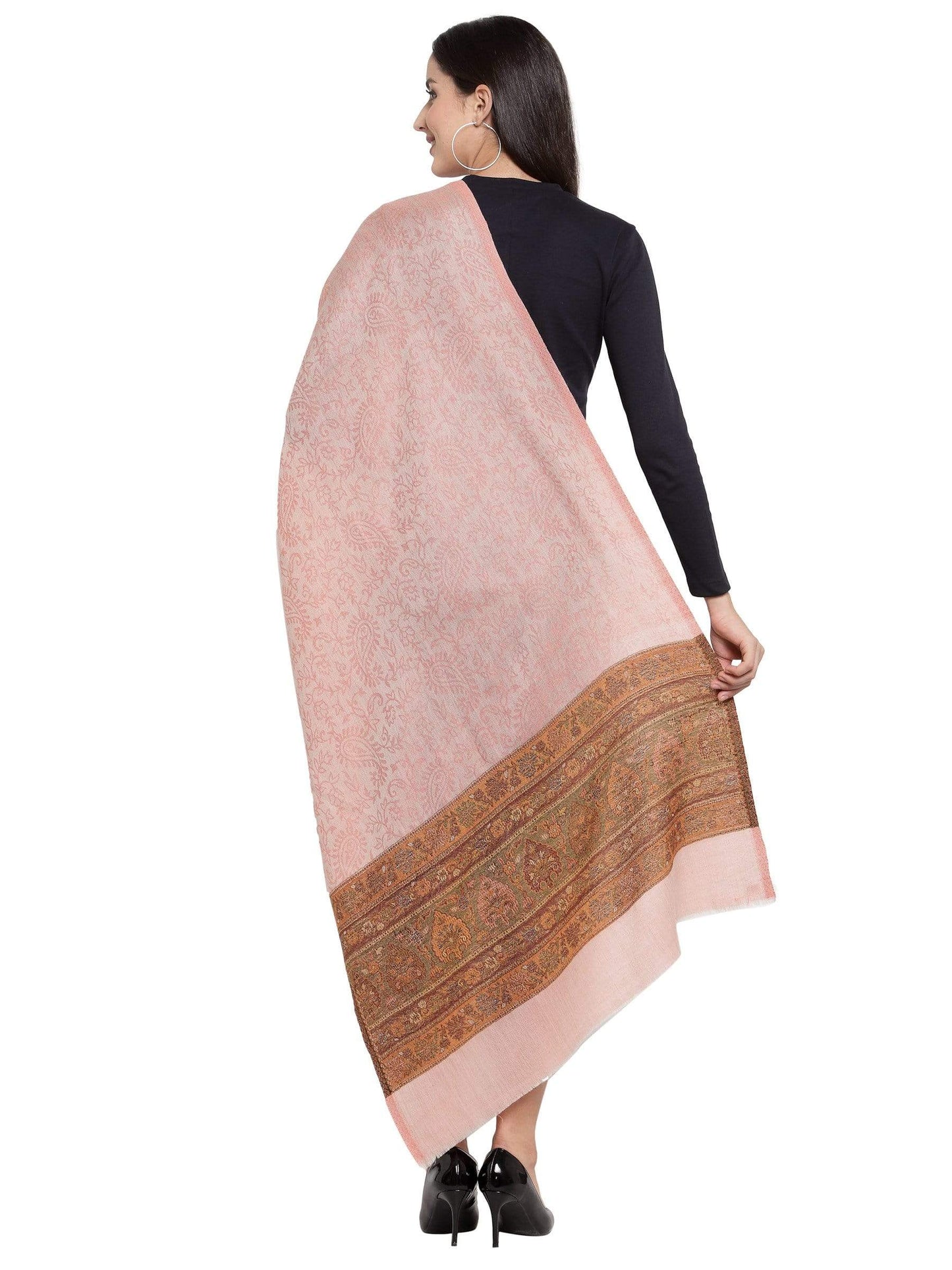 Pashtush India 70x200 Pashtush Women's Silk-Wool, Soft Reversible Stole