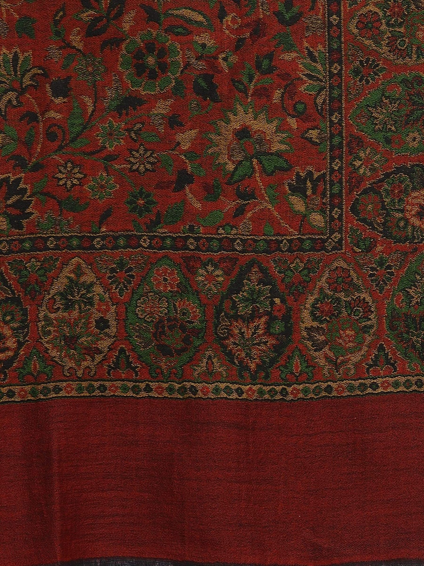 Pashtush India 100x200 Pashtush Womens 100% Pure Wool Twin Color Reversible Kaani Weave Shawl, Soft and Warm, With Woolmark Certificate