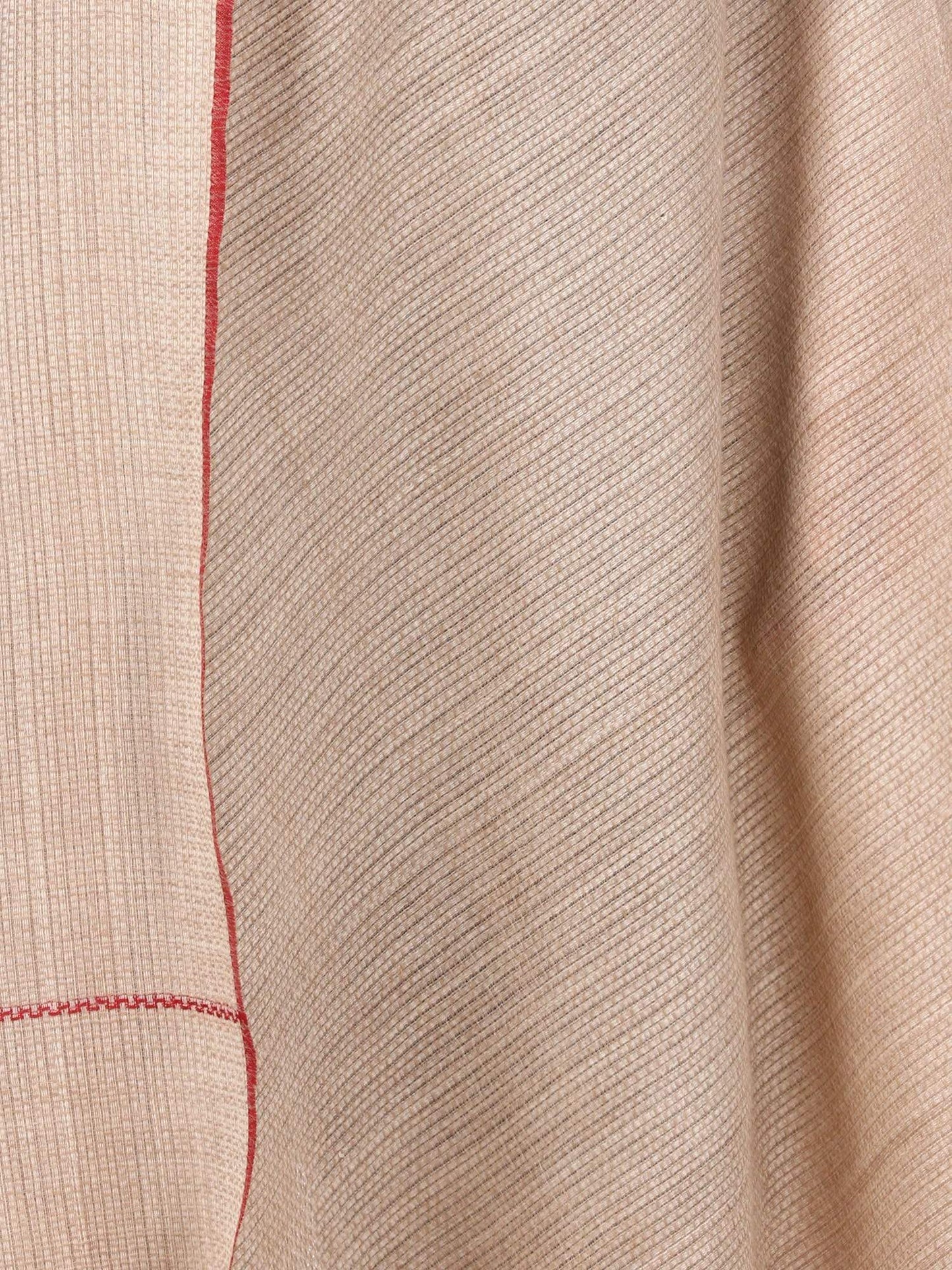 Pashtush Shawl Store Shawl Pashtush Womens Basket Weave Shawl, Pure Wool Shawl in Beige