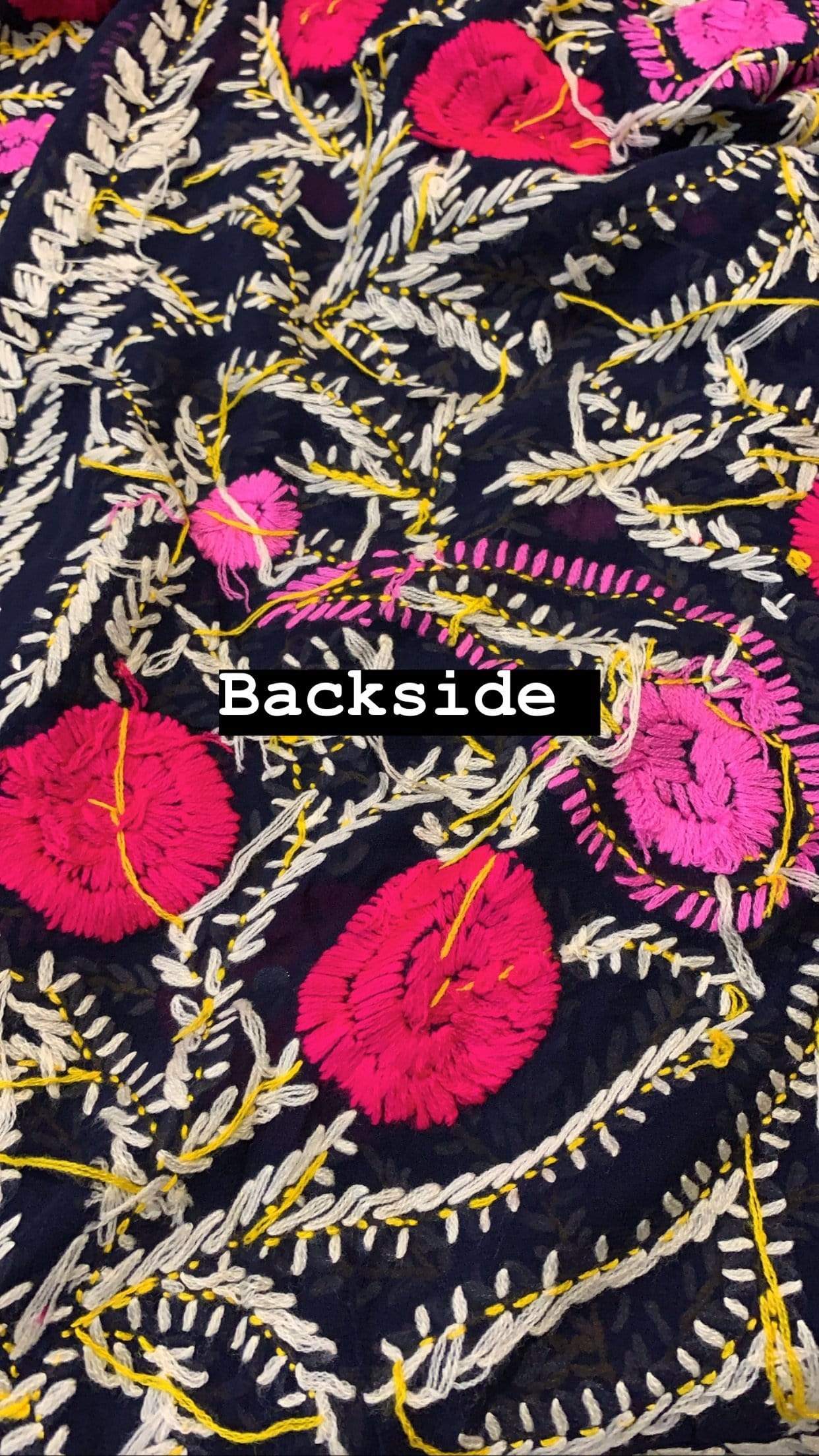Pashtush Shawl Store Dupatta Pashtush Womens Dupatta, 100% Hand Embroidered Needlework Work, Free Size, Multi-coloured