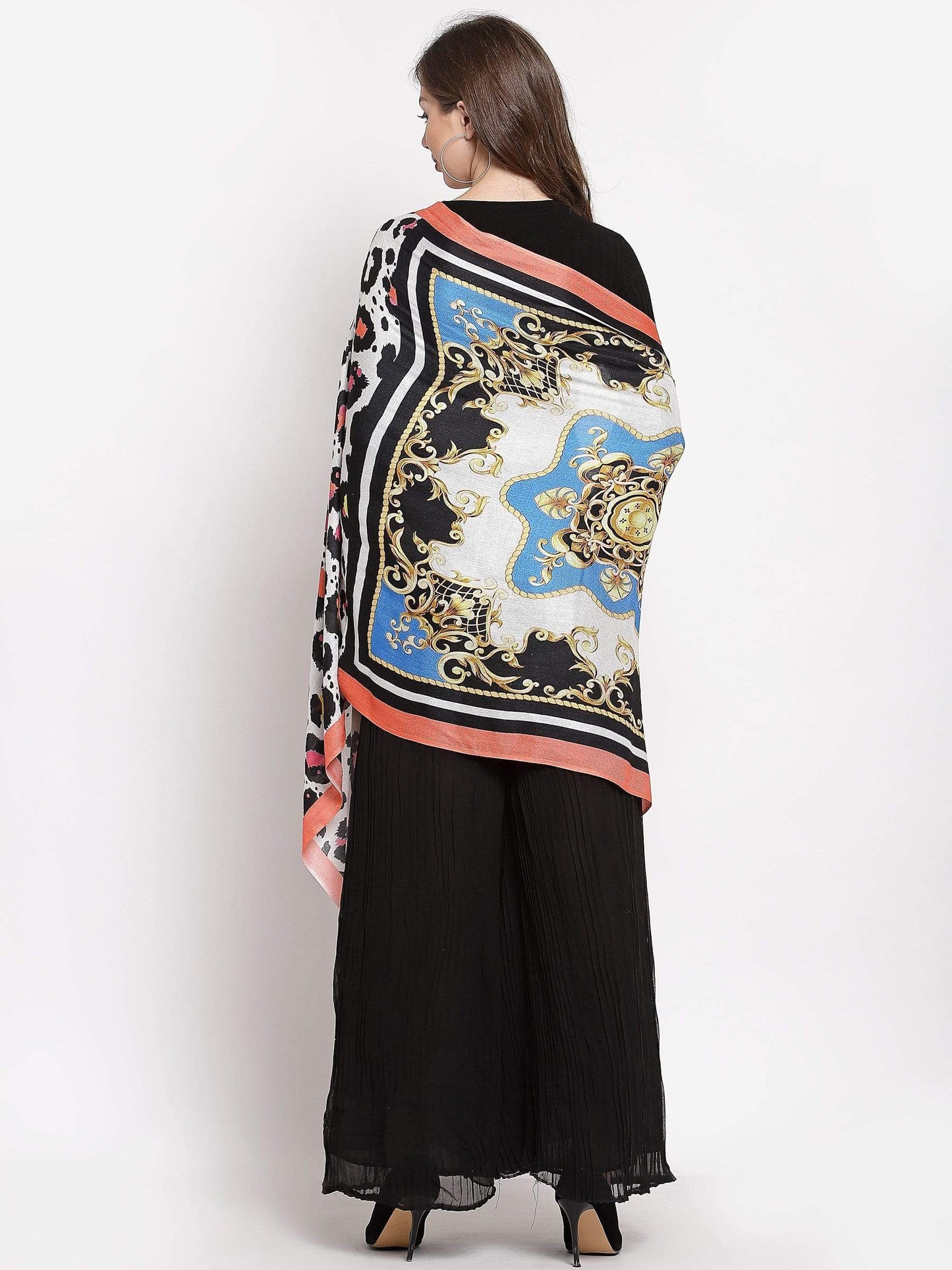Pashtush India 70x200 Pashtush Womens Extra Soft, Printed Bamboo Scarf