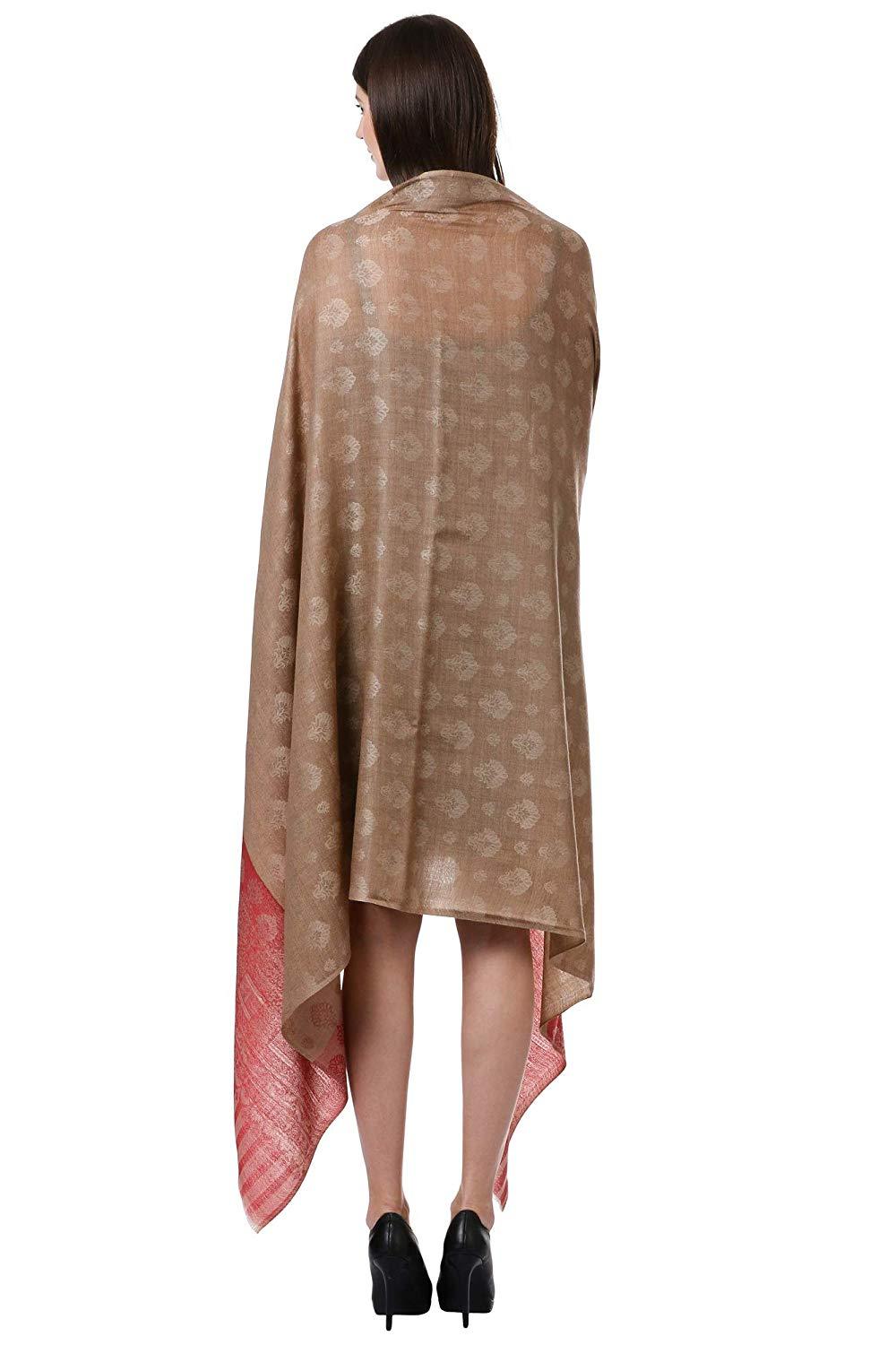 Pashtush Shawl Store Shawl Pashtush Womens Fine Wool Shawl, Almond