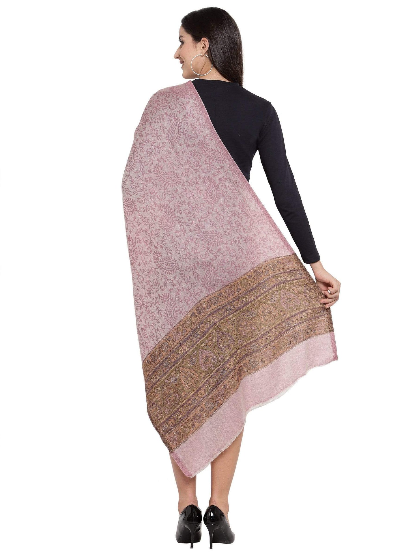 Pashtush India 70x200 Pashtush Womens Fine Wool Woven Palla Stole