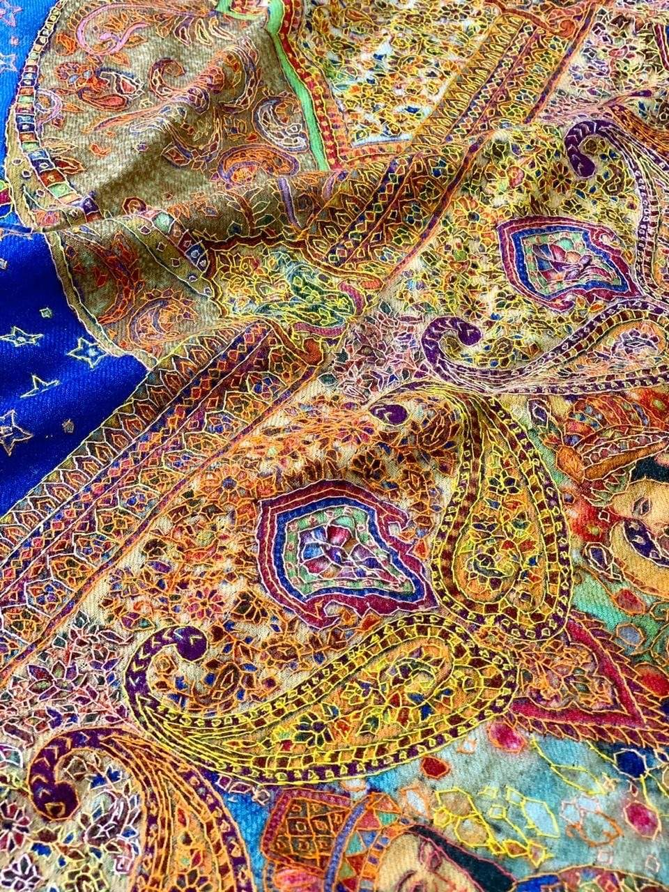 Pashtush Shawl Store Shawl Pashtush Womens Hand Embroidered Moon Shawl (chand-dar), Rashke Qamar, Love Story Shawl.