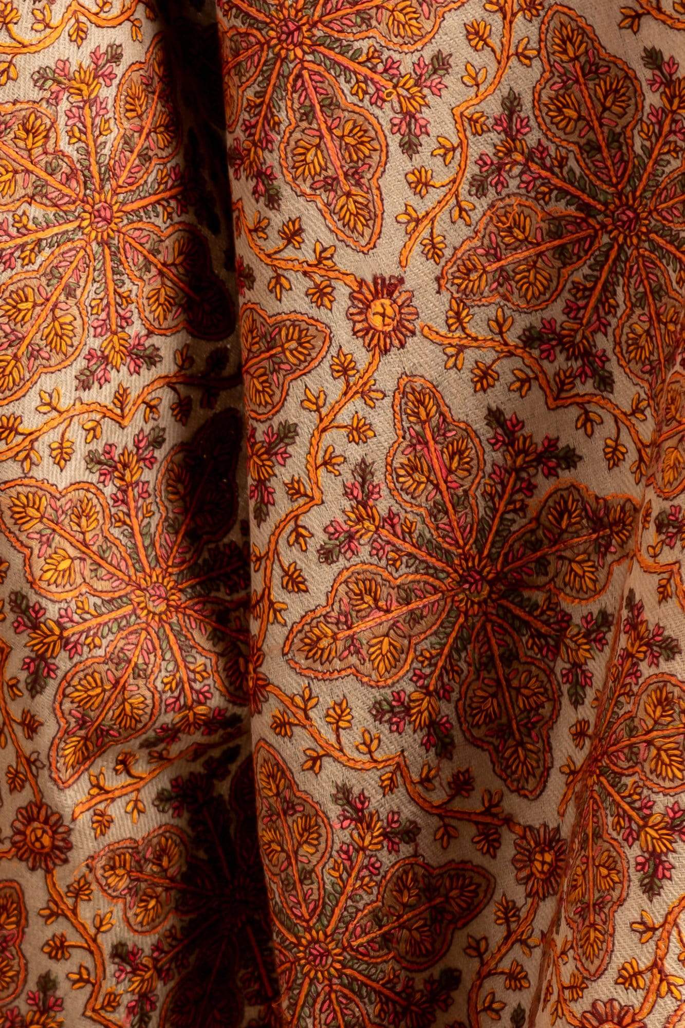 Pashtush India Shawl Pashtush Womens Kashmiri Embroidery Jaal Jamawar Shawl, Intricate Heritage Collection
