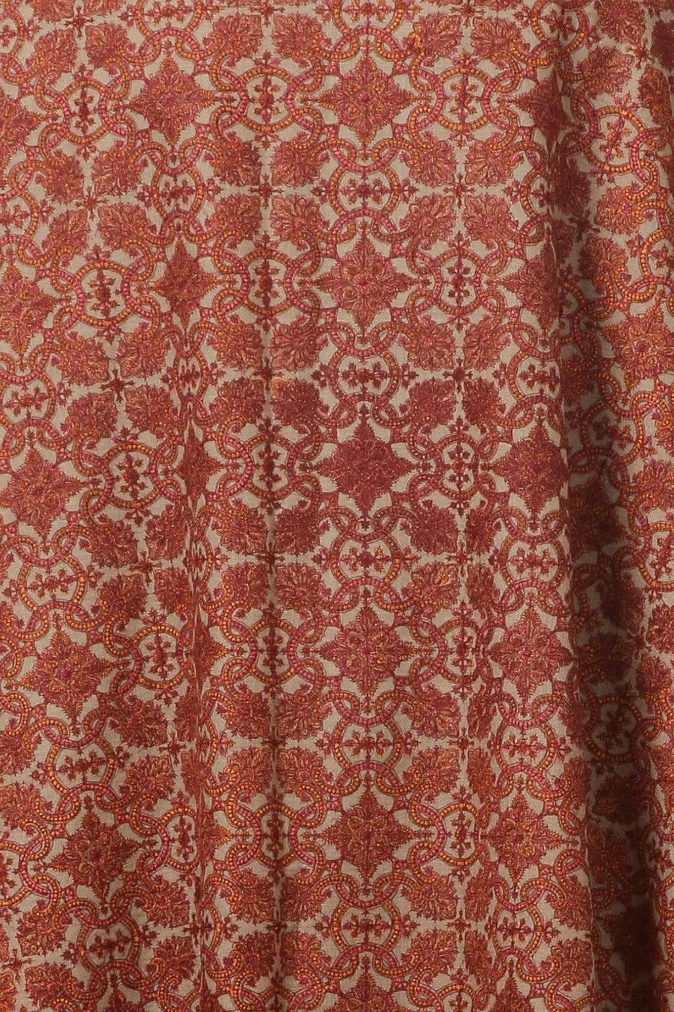 Pashtush Shawl Store Shawl Pashtush Womens Kashmiri Embroidery Shawl, Sozni Embroidery, Intricate Needlework