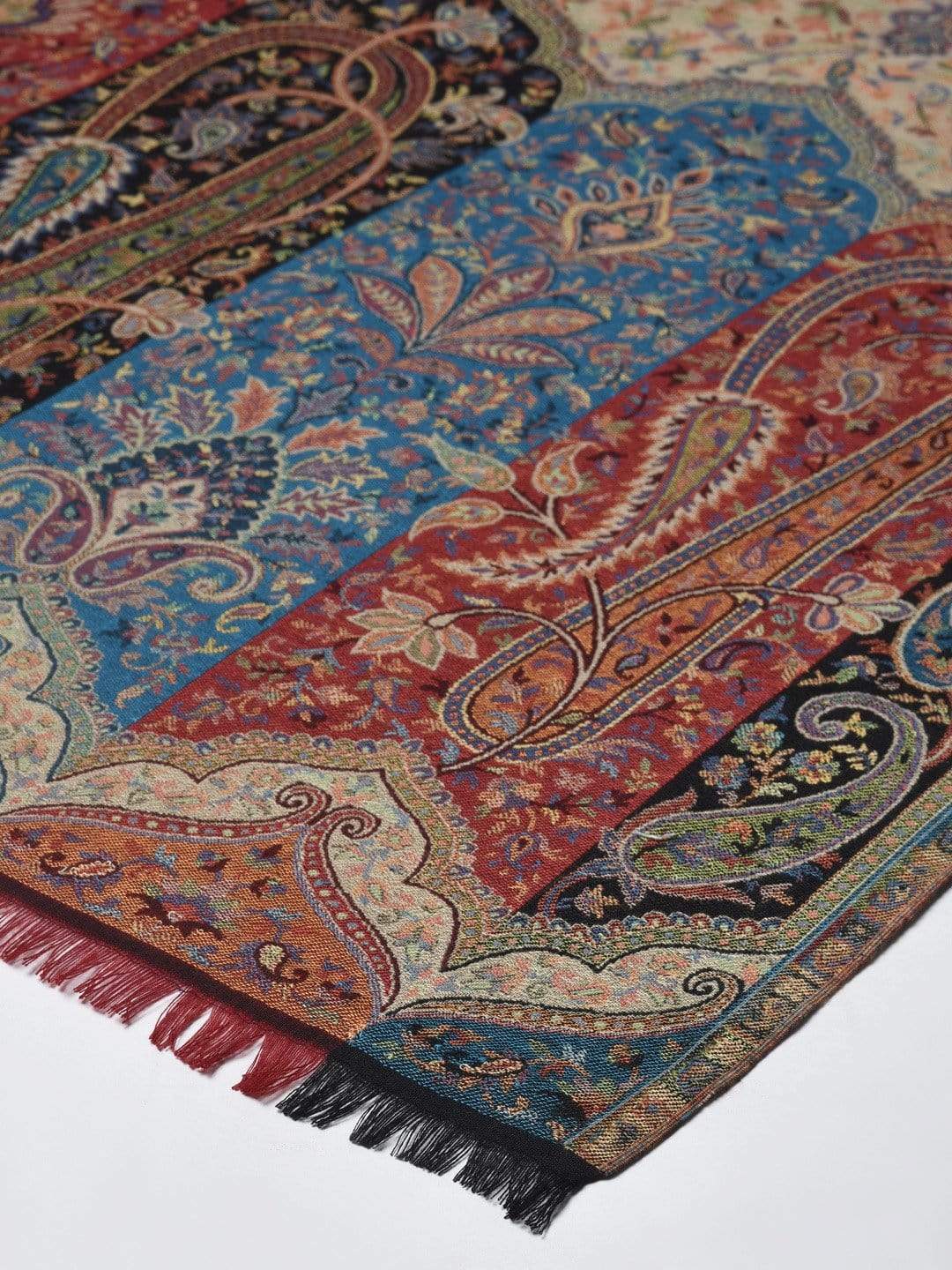 Pashtush India 100x200 PASHTUSH WOMENS KASHMIRI SHAWL "RICH GARDEN AESTHIC", VINTAGE SHAWL COLLECTION,