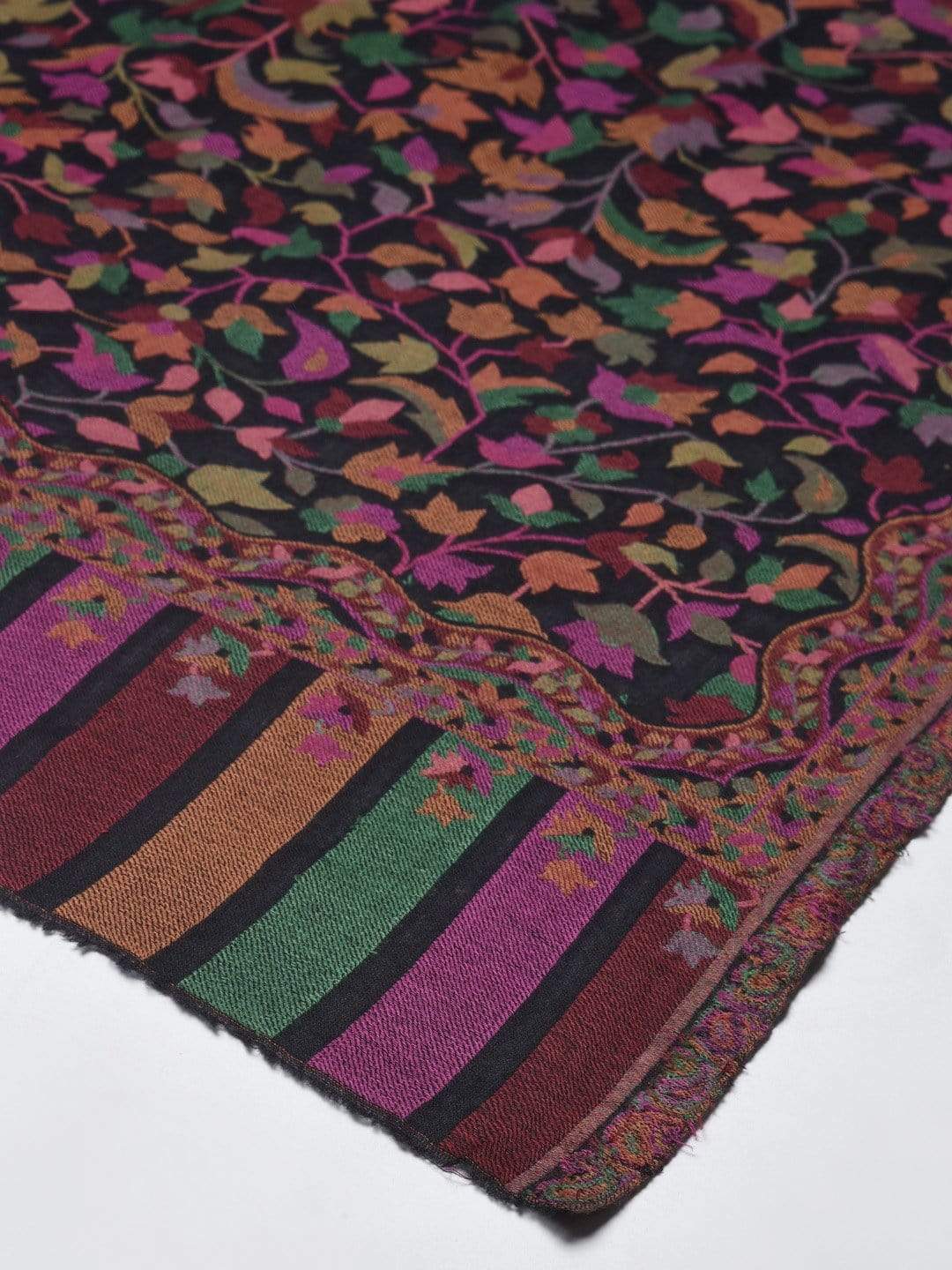 Pashtush India 100x200 Pashutsh Women Multi-Coloured Woven Design Designer Shawl
