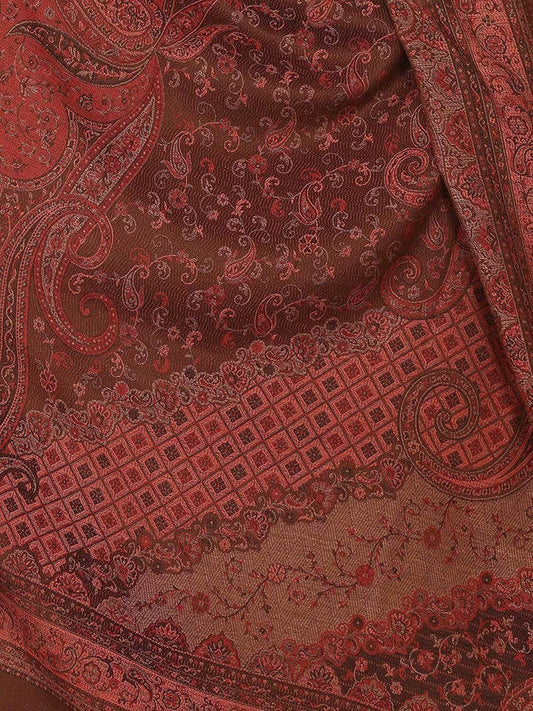 Pashtush India Shawl Pashtush Mens fine Soft Ethnic Stole | Shawl Coffee