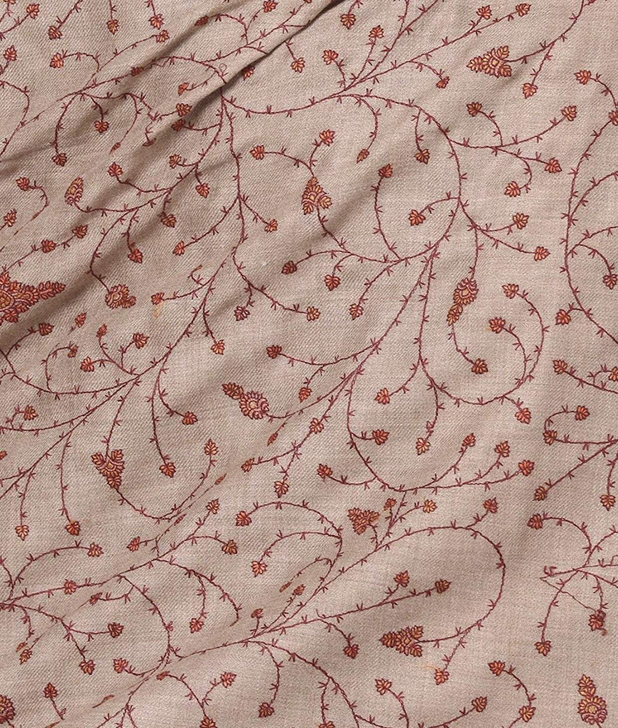 Pashtush India Shawl Pashtush Mens Embroidered Shawl in Extra Fine Wool
