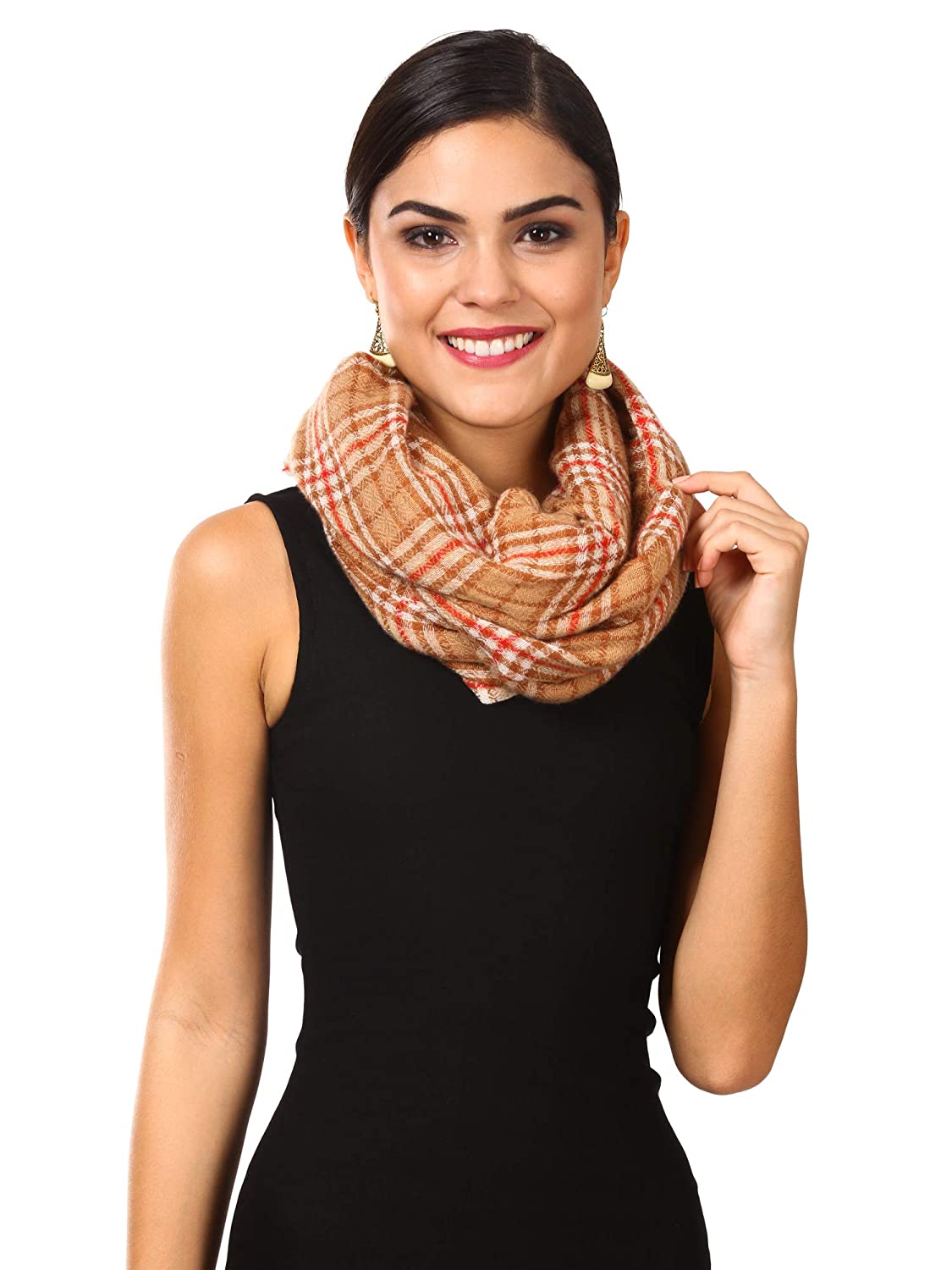 Pashtush Shawl Store Stole Pashtush Cashmere Woollen Mufflers for Women, Ultra Soft and Warm, Smooth Handfeel, extra warm (Mahogany)