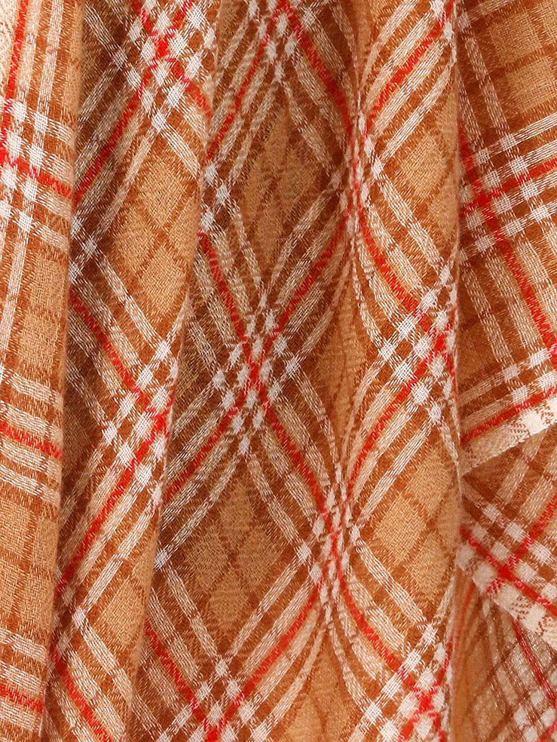 Pashtush Shawl Store Stole Pashtush Cashmere Woollen Mufflers for Women, Ultra Soft and Warm, Smooth Handfeel, extra warm (Mahogany)