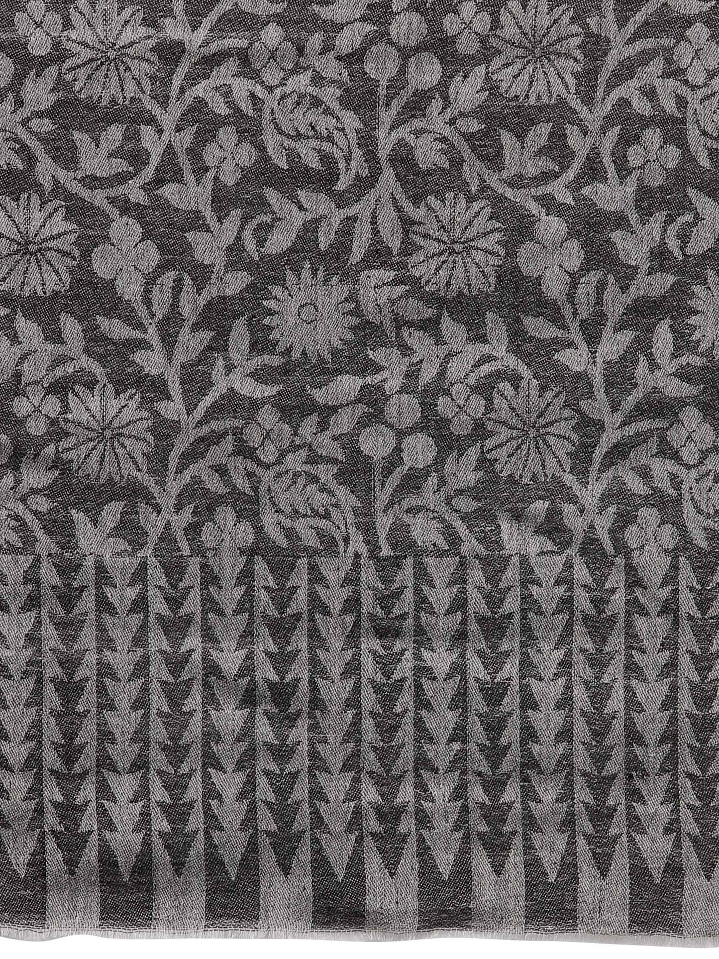 Pashtush India 70x200 Pashtush Fine Wool Luxury Floral Design Scarf, Pashmina handfeel Blended Stole