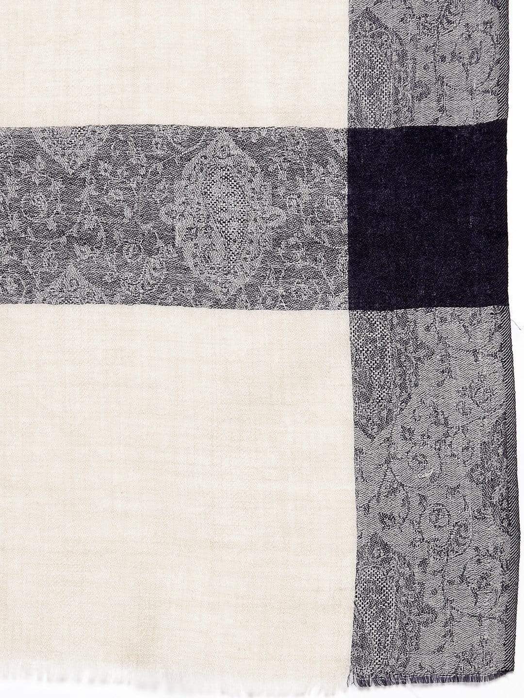 Pashtush India 70x200 Pashtush Fine Wool Reversible Stole, Extra Soft, Warm and Light