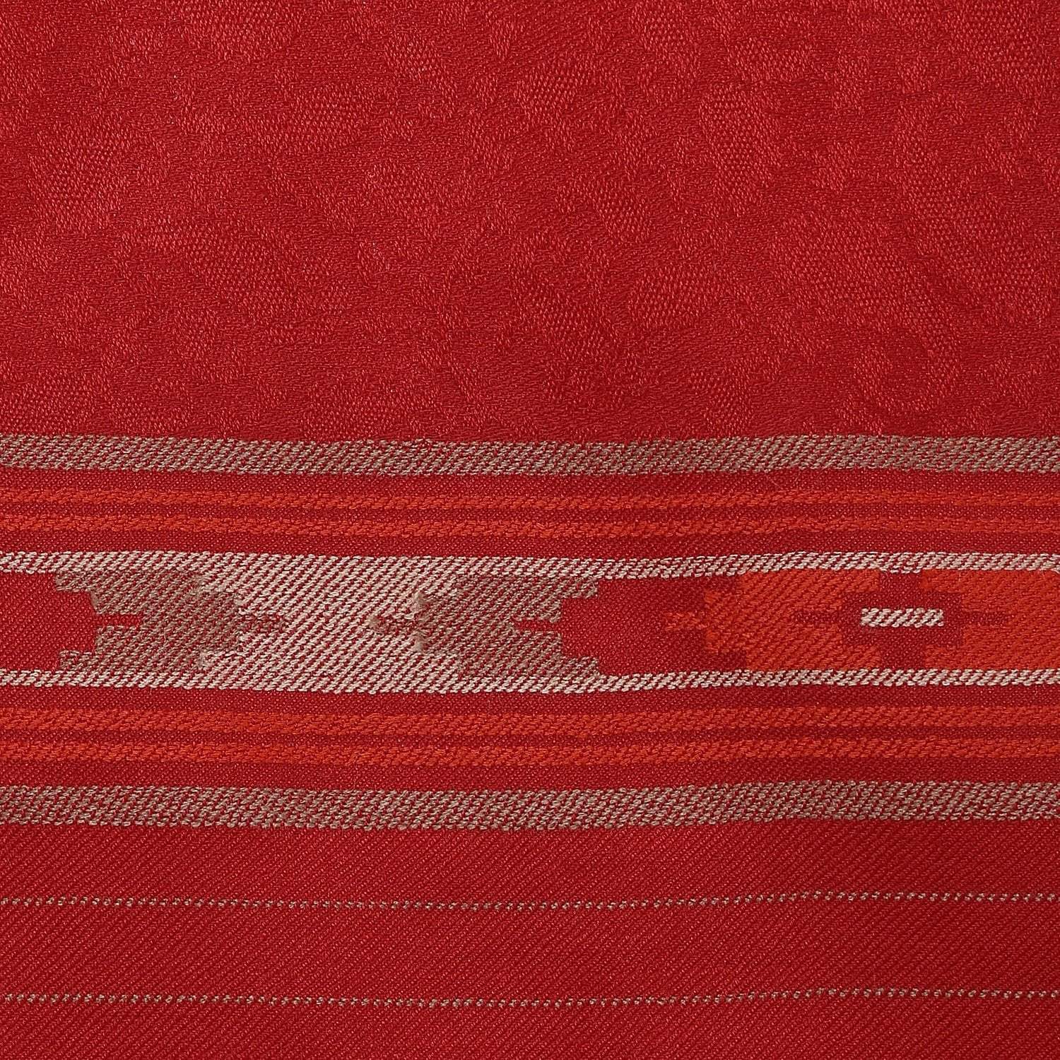 Pashtush Shawl Store Shawl Pashtush Fine wool shawl for women with kullu weave, Maroon