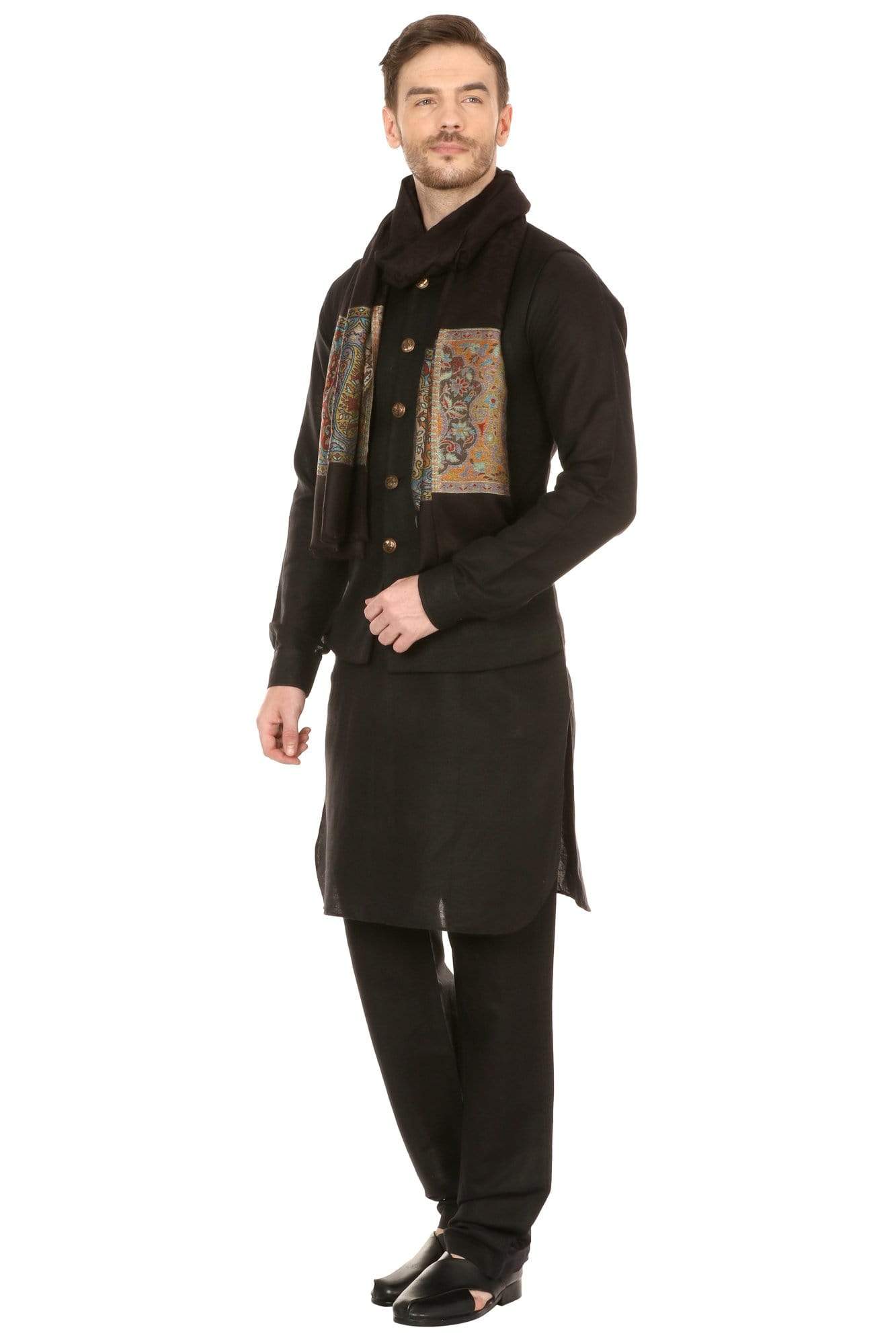 Pashtush India Stole Pashtush Mens Bamboo Scarf Stole, Extra Soft