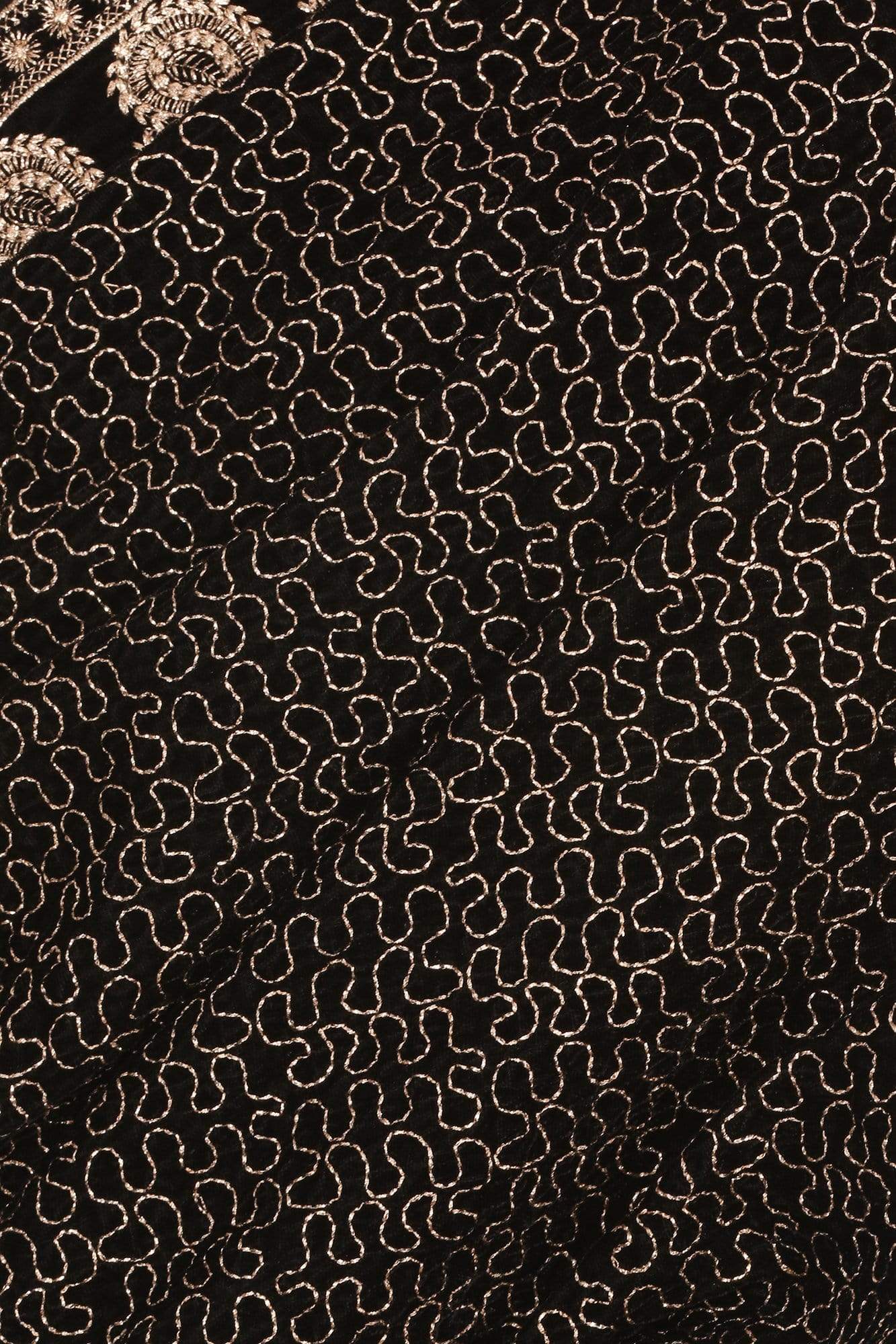 Pashtush India Shawl Pashtush Mens Black Velvet Shawl