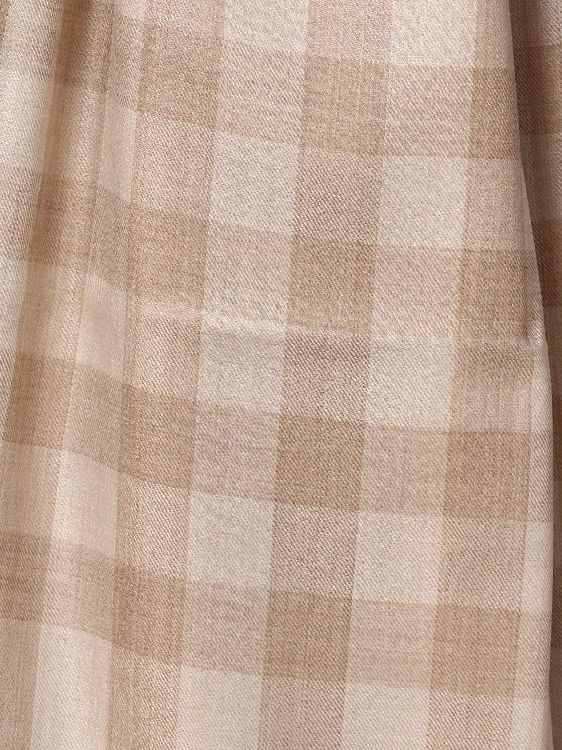 Pashtush India Shawl Pashtush Mens Check Shawl, Extra Fine Wool, Soft and Light Weight