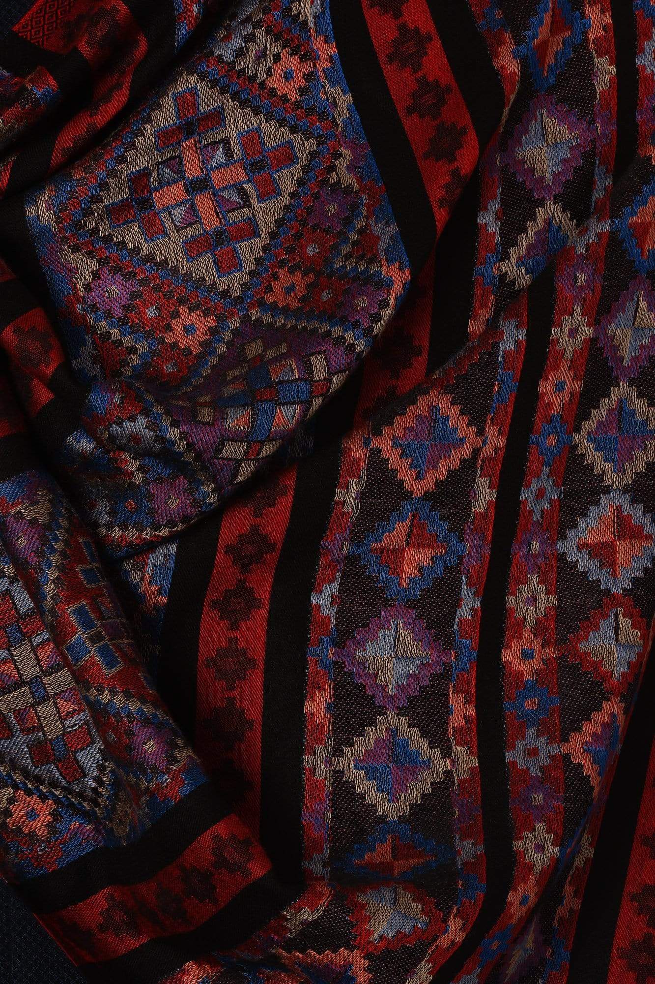 Pashtush India 70x200 Pashtush Mens fine Soft Ethnic Stole - Maroon