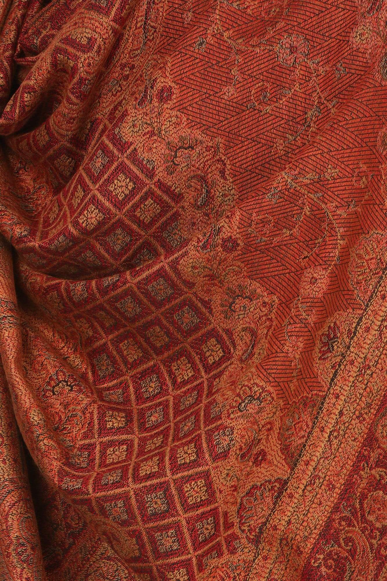 Pashtush India 100x200 Pashtush Mens fine Soft Ethnic Stole, Reversible