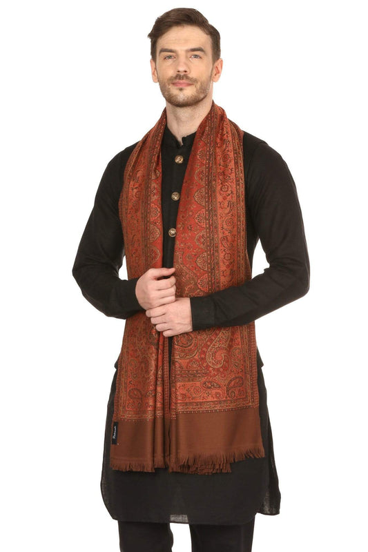 Pashtush India 70x200 Pashtush Mens fine Soft Ethnic Stole Stole