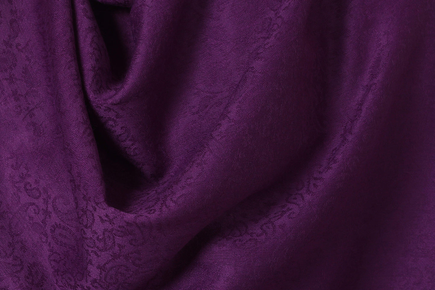 Pashtush India Stole Pashtush Mens Fine Wool Jacquard Muffler, Deep Purple