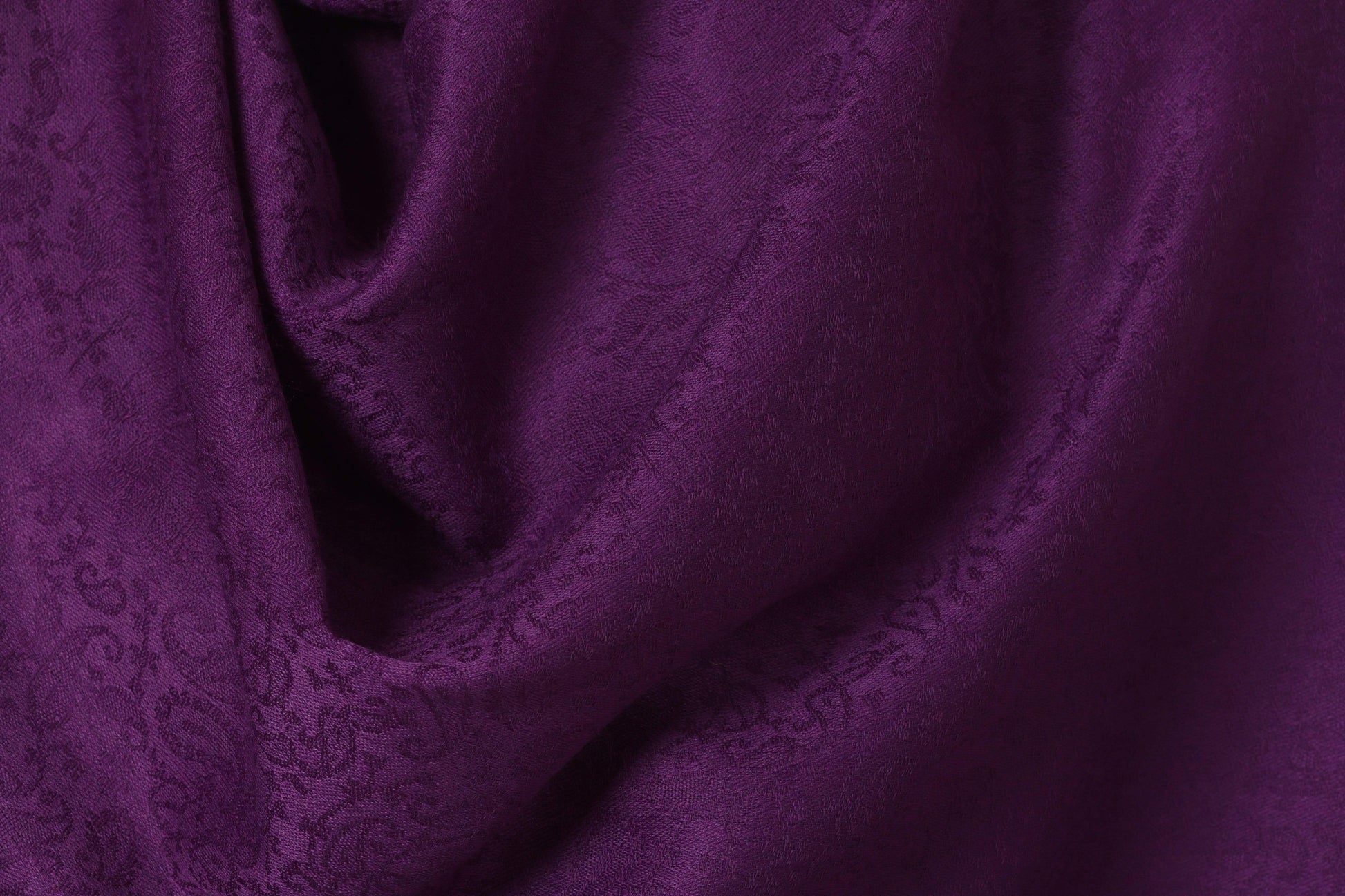 Pashtush India Stole Pashtush Mens Fine Wool Jacquard Muffler, Deep Purple