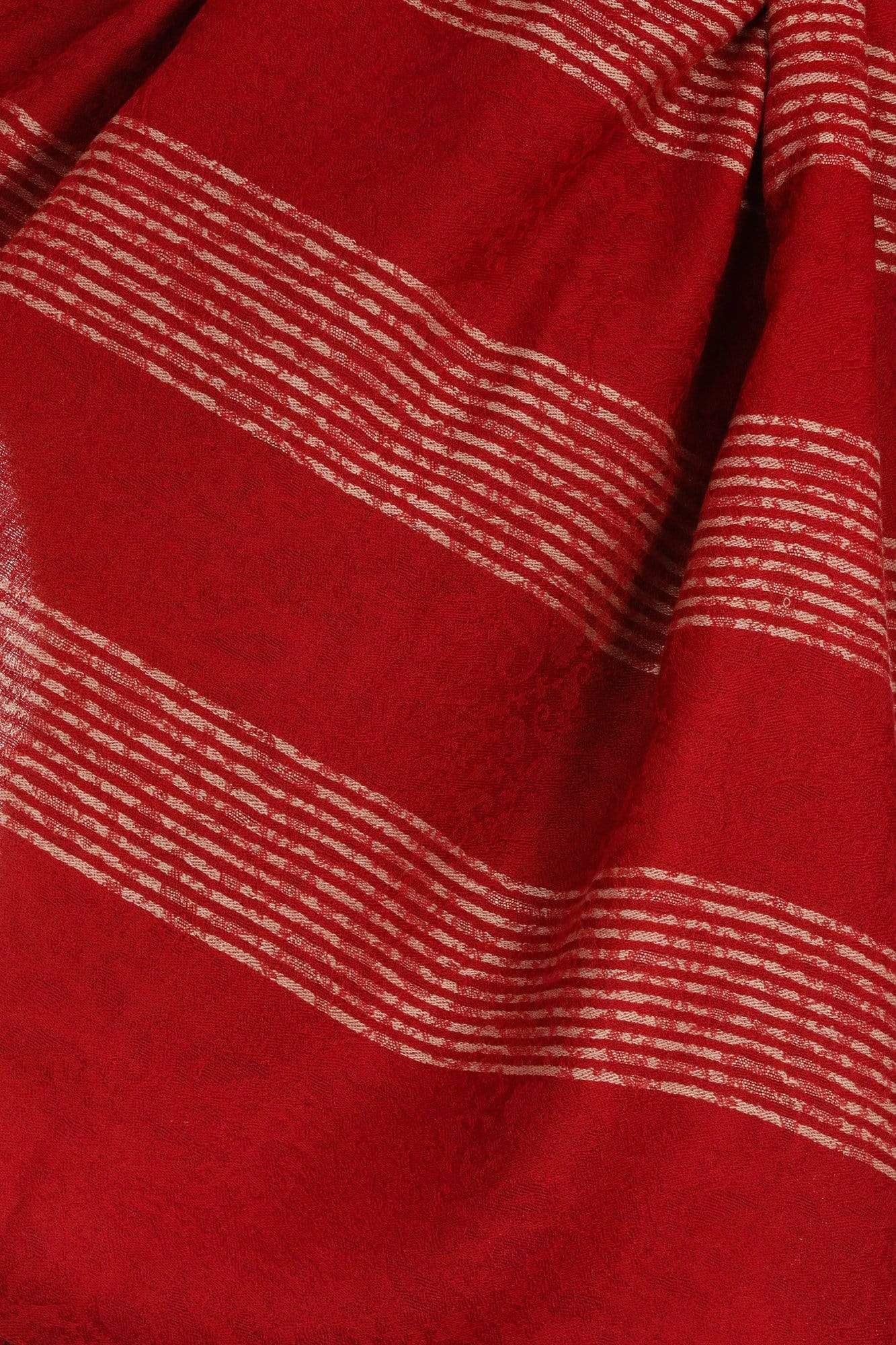Pashtush India 70x200 Pashtush Mens Fine Wool Reversible Muffler, Soft and Warm - Deep Maroon