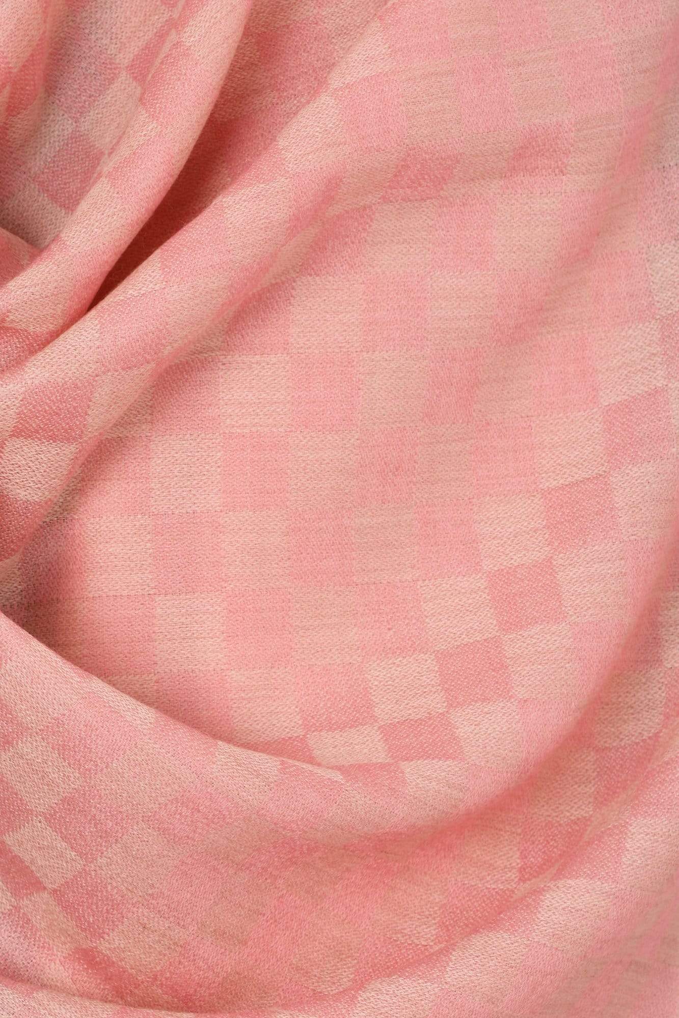 Pashtush India 70x200 Pashtush Mens Fine Wool Reversible Muffler, Soft and Warm - Pink