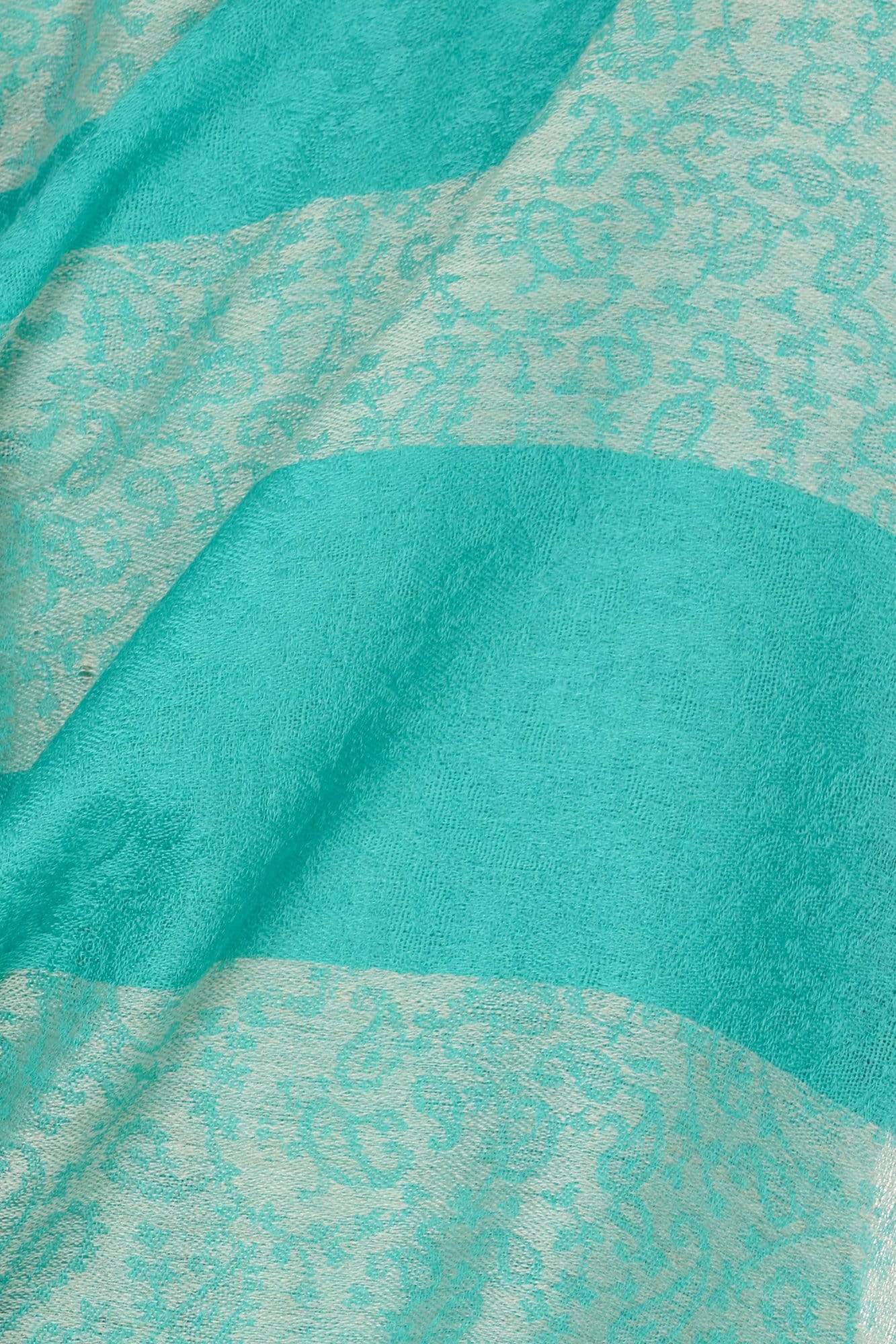 Pashtush Store Stole Pashtush Mens Fine Wool Reversible Muffler, Soft and Warm - Sea Green