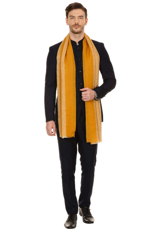 Pashtush Store Stole Pashtush Mens Fine Wool Reversible Muffler, Soft and Warm - Tuscan Sun