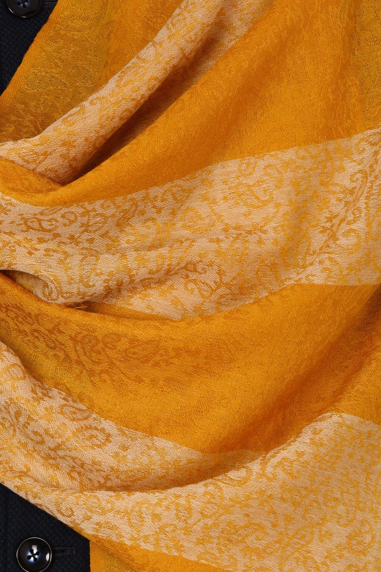 Pashtush Store Stole Pashtush Mens Fine Wool Reversible Muffler, Soft and Warm - Tuscan Sun