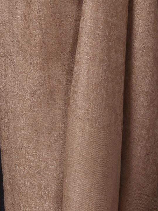 Pashtush India Shawl Pashtush Mens Fine Wool, Self Design, Full Size Mens, Taupe