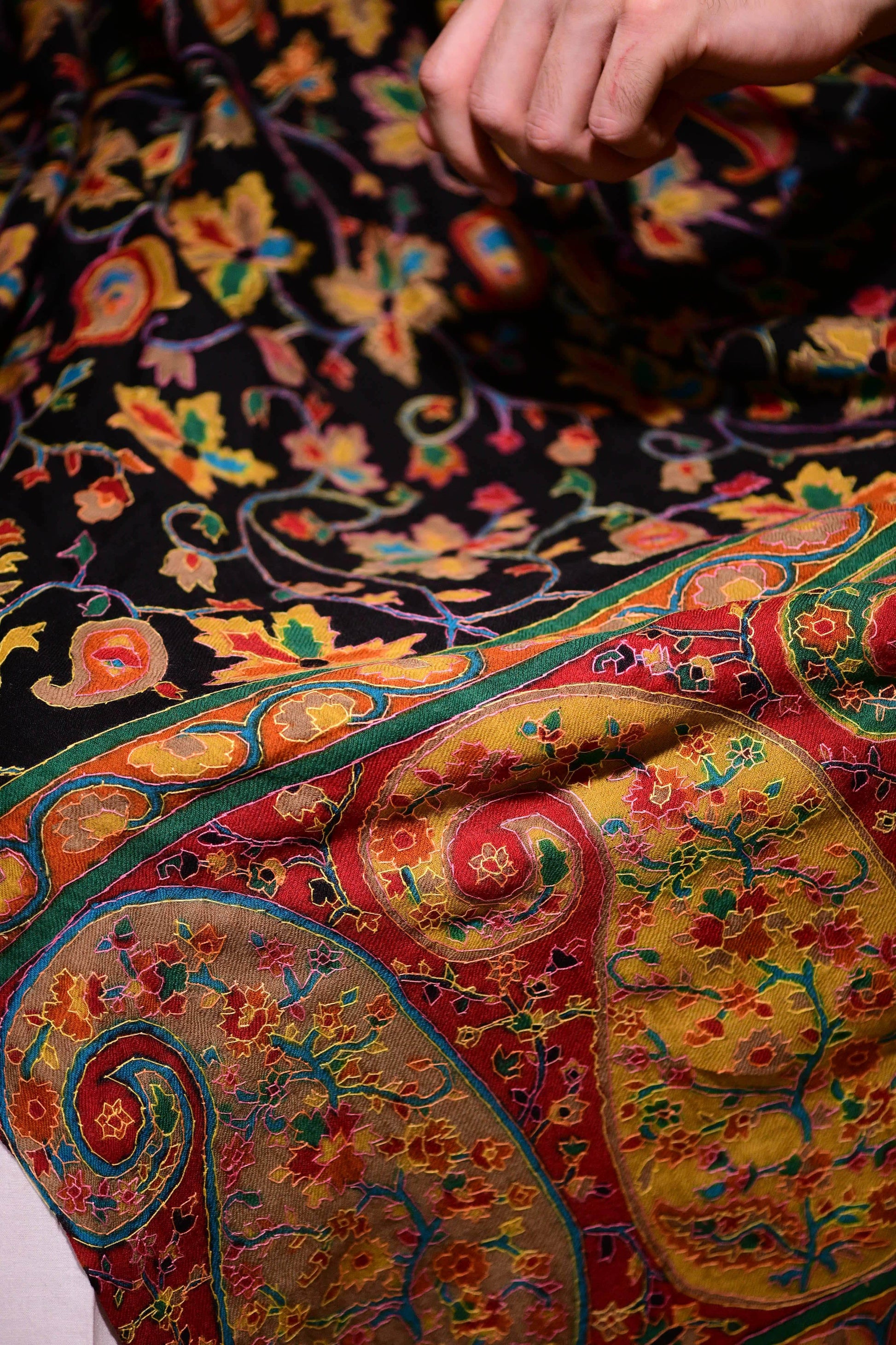 Pashtush Shawl Store Stole Pashtush Mens Handwork Handpainted Kalamkari Stole