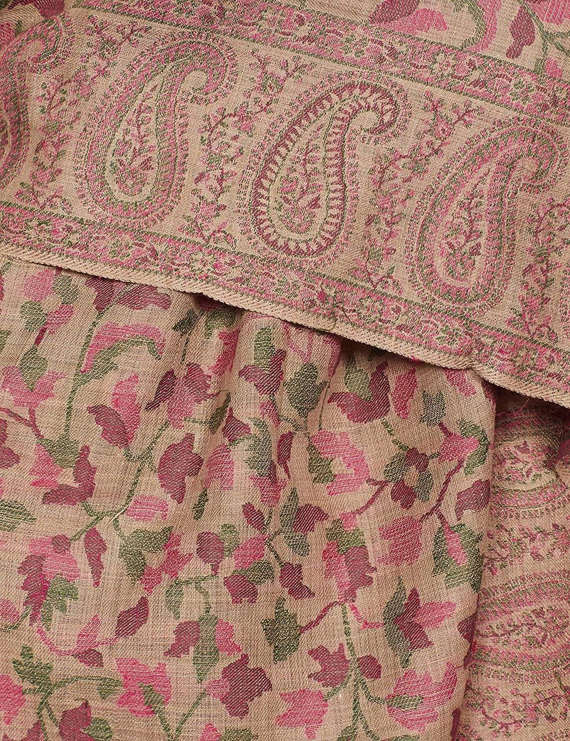 Pashtush India 127x254 Pashtush Mens Kaani Shawl, Mens Lohi, Full Size, Fine Wool,  Beige