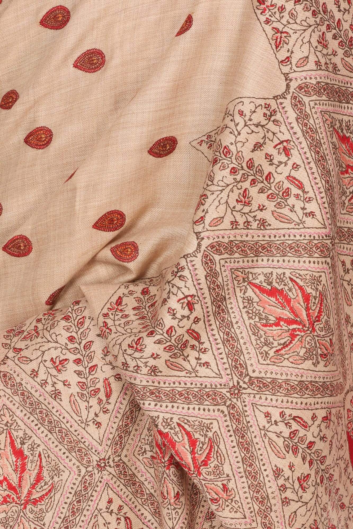 Pashtush Shawl Store Shawl Pashtush Mens Kalamkari Printed Shawl, Medium Size, thick and warm