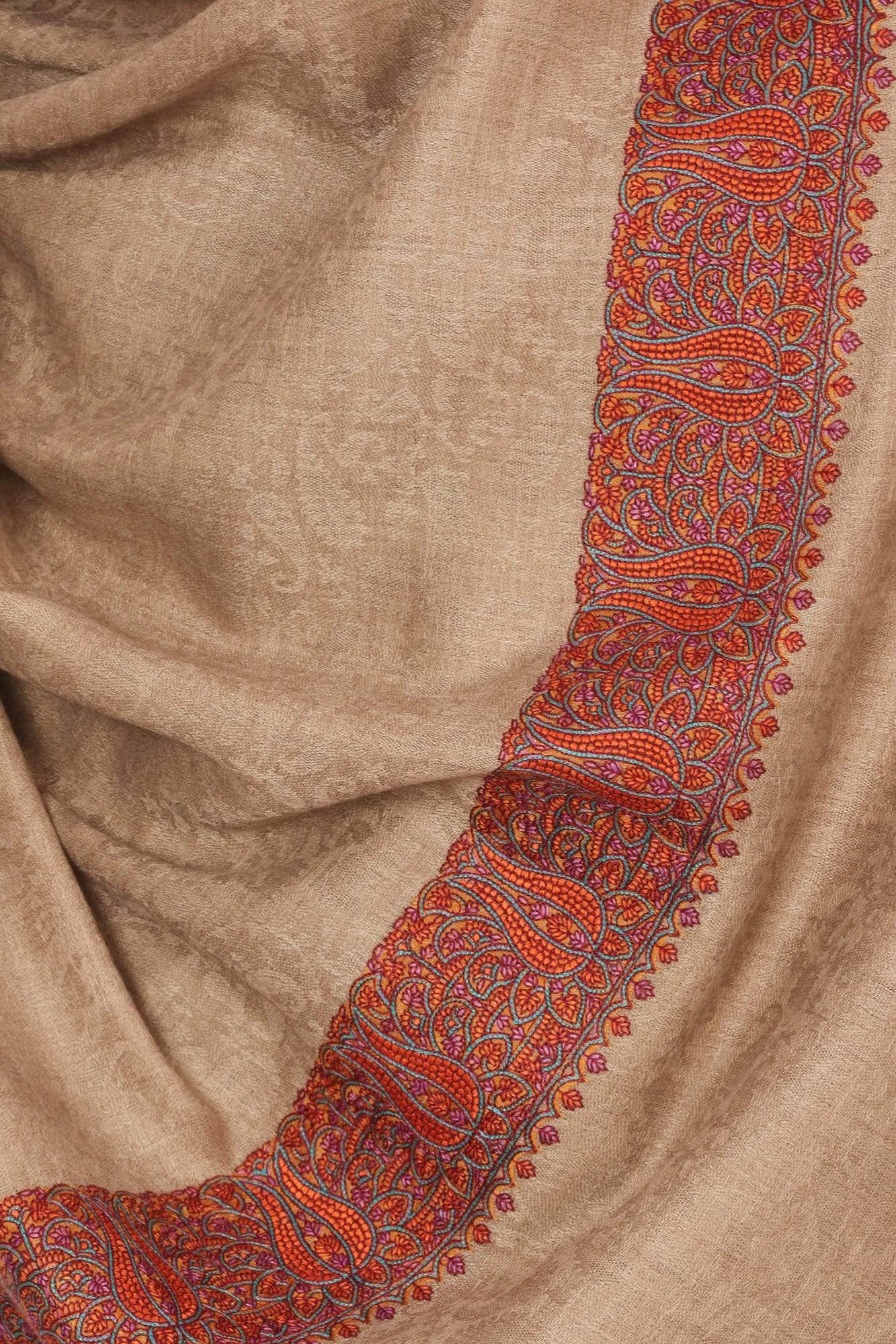 Pashtush Store Shawl Pashtush Mens Kashmiri Daur Embroidery Shawl - Medium Size