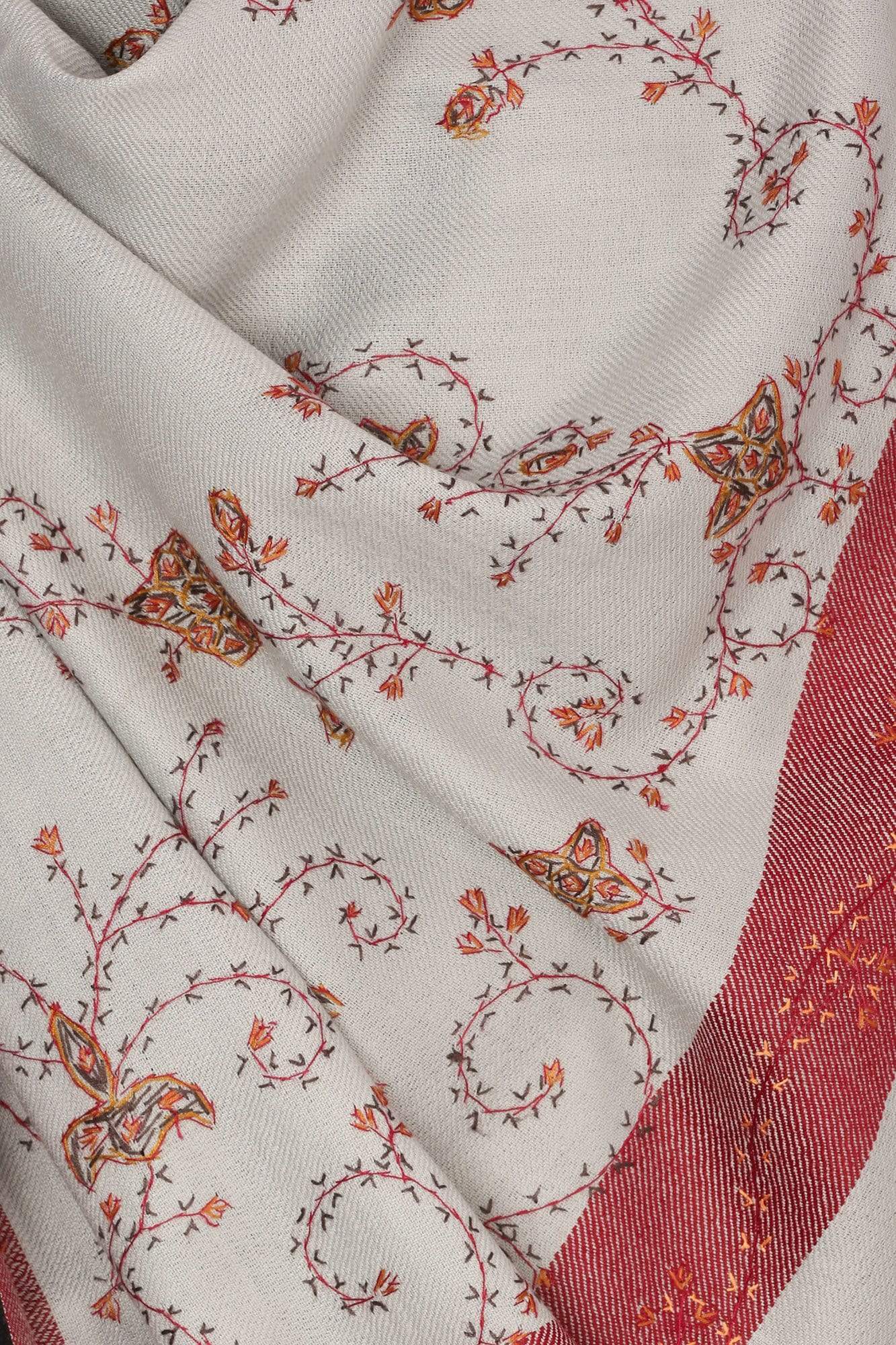 Pashtush Store Shawl Pashtush Mens Kashmiri Hand Embroidery Shawl, Thick and Warm