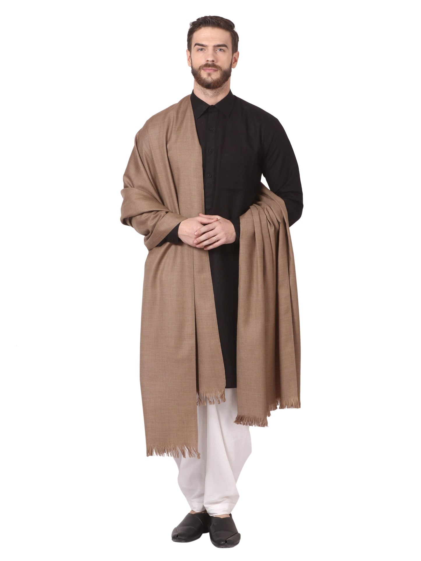 Pashtush India 127x254 Pashtush Mens Lohi, Extra Warm With Woolmark Certificate, Thick Weave