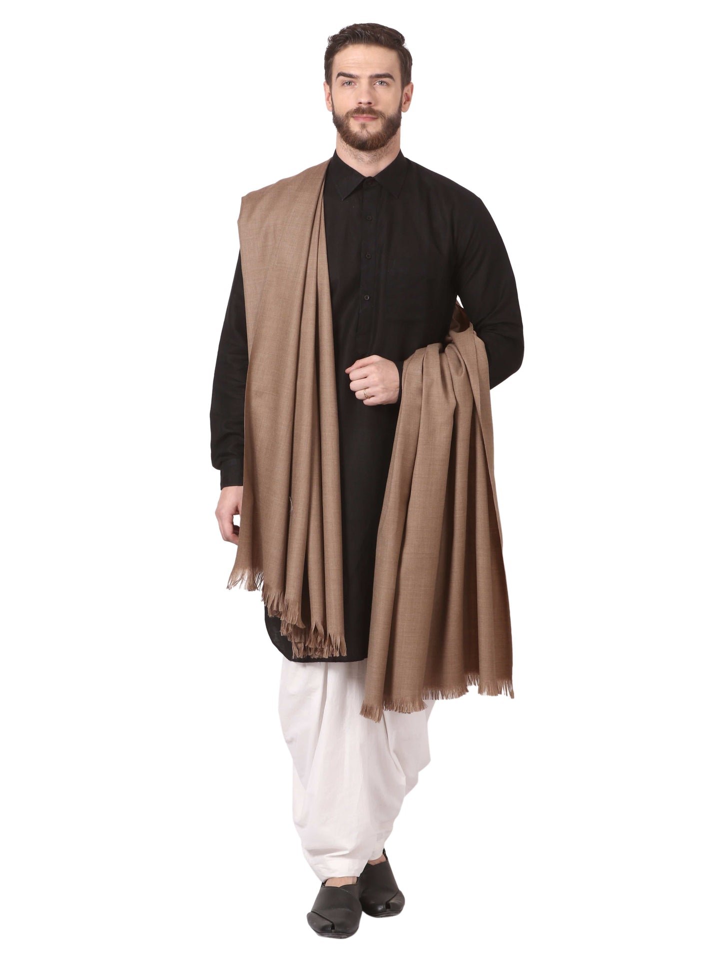 Pashtush India 127x254 Pashtush Mens Lohi, Extra Warm With Woolmark Certificate, Thick Weave