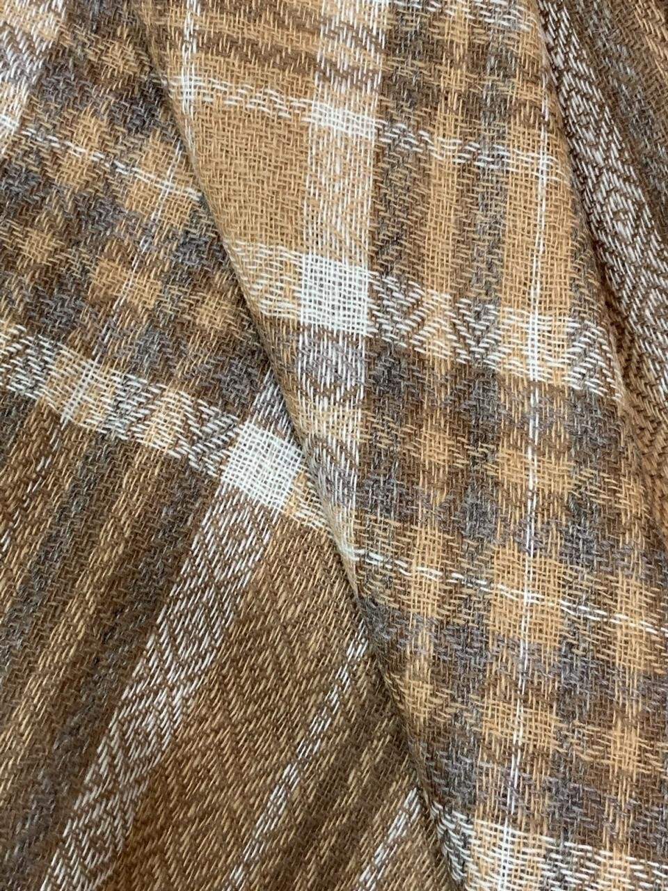 Pashtush Shawl Store Stole Pashtush Mens Soft Wool Muffler - Amber
