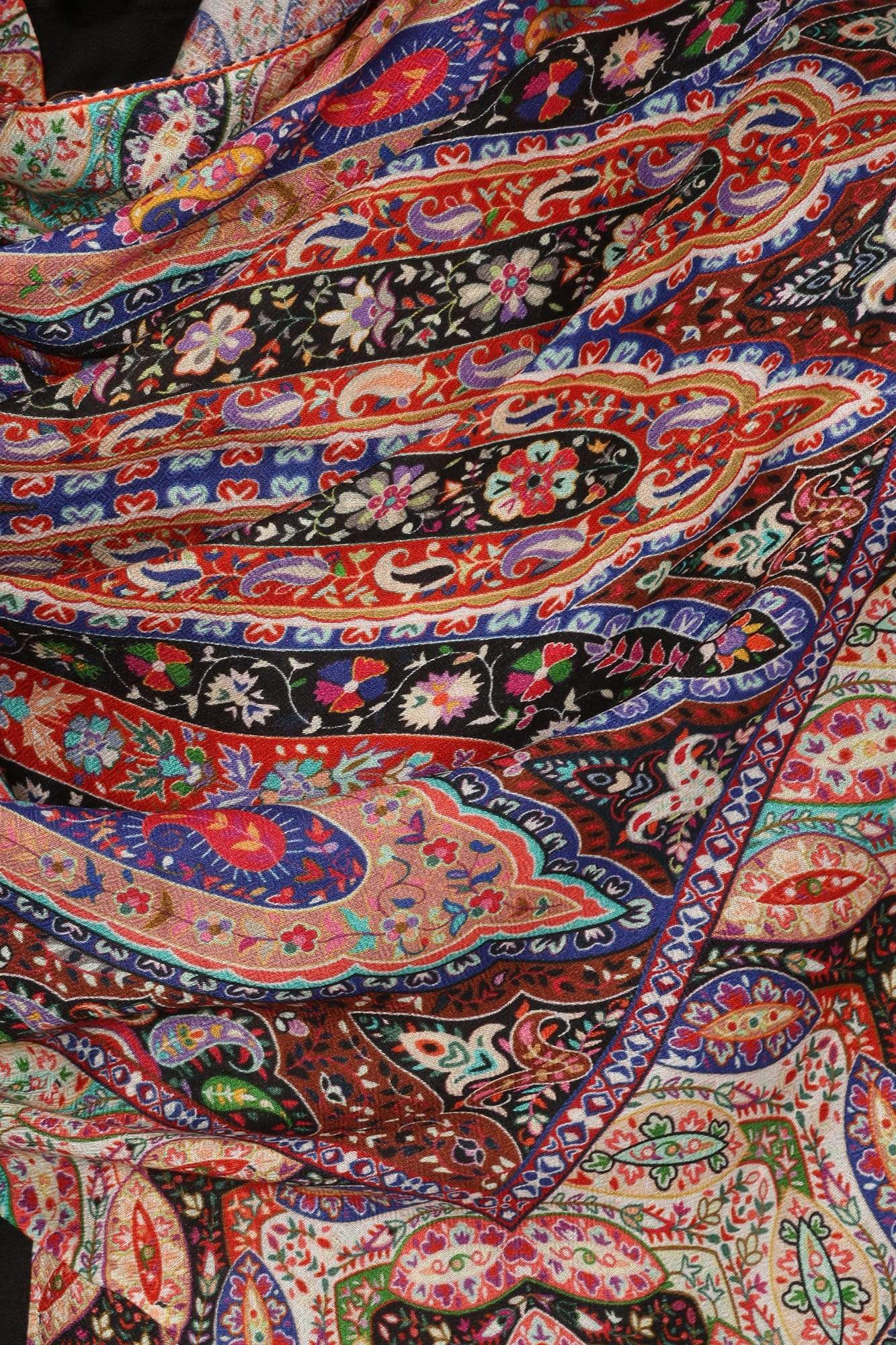 Pashtush India 70x200 Pashtush Mens Stole, Kalamkari Printed Ethnic Scarf