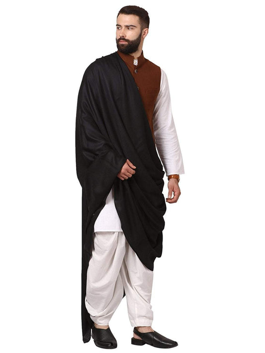Pashtush India 114x228 Pashtush Mens Thick Count Blended Wool Shawl, Mens Lohi (full size)