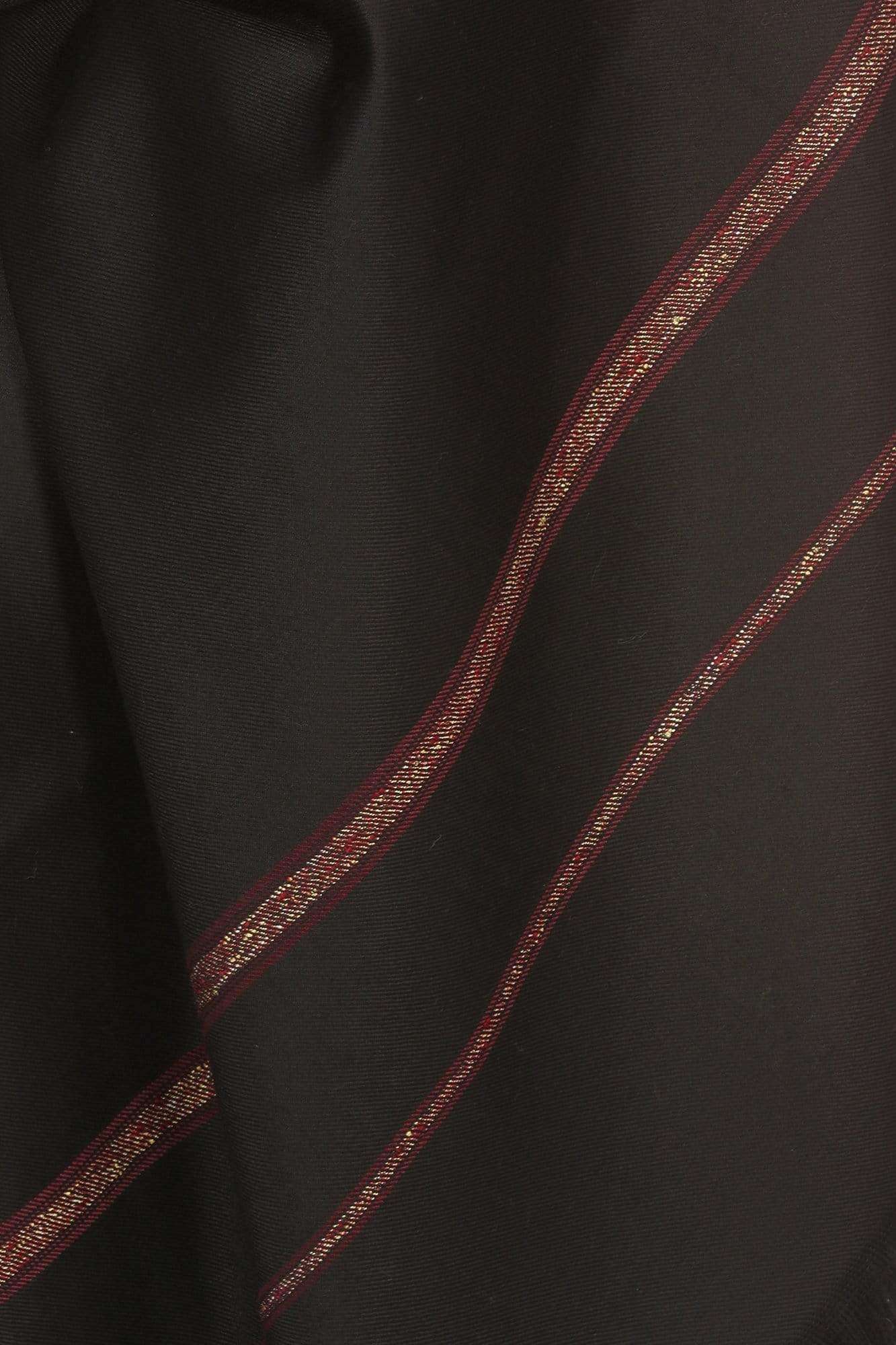 Pashtush India Shawl Pashtush Mens Thick Shawl Gents Lohi Woven Kinauri Design, Black
