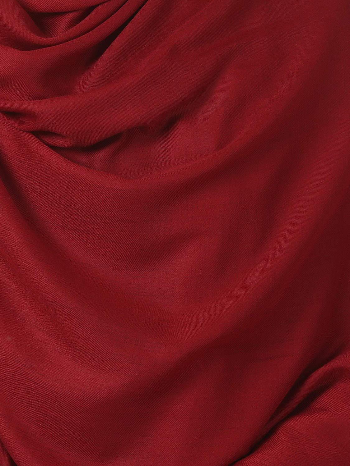 Pashtush India 114x228 Pashtush Royal and Classy Fine Wool Mens Shawl (Maroon)