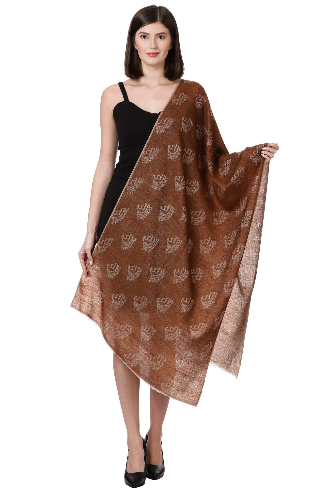 Pashtush India 70x200 Pashtush Signature Scarf, Fine Wool Luxury Design Scarf, Stole, Weaving Design For Women