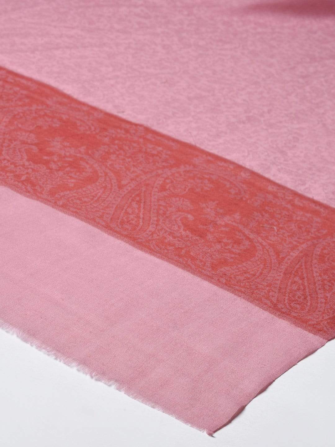 Pashtush India 100x200 Pashtush Women Pink Woven Design Designer Shawl